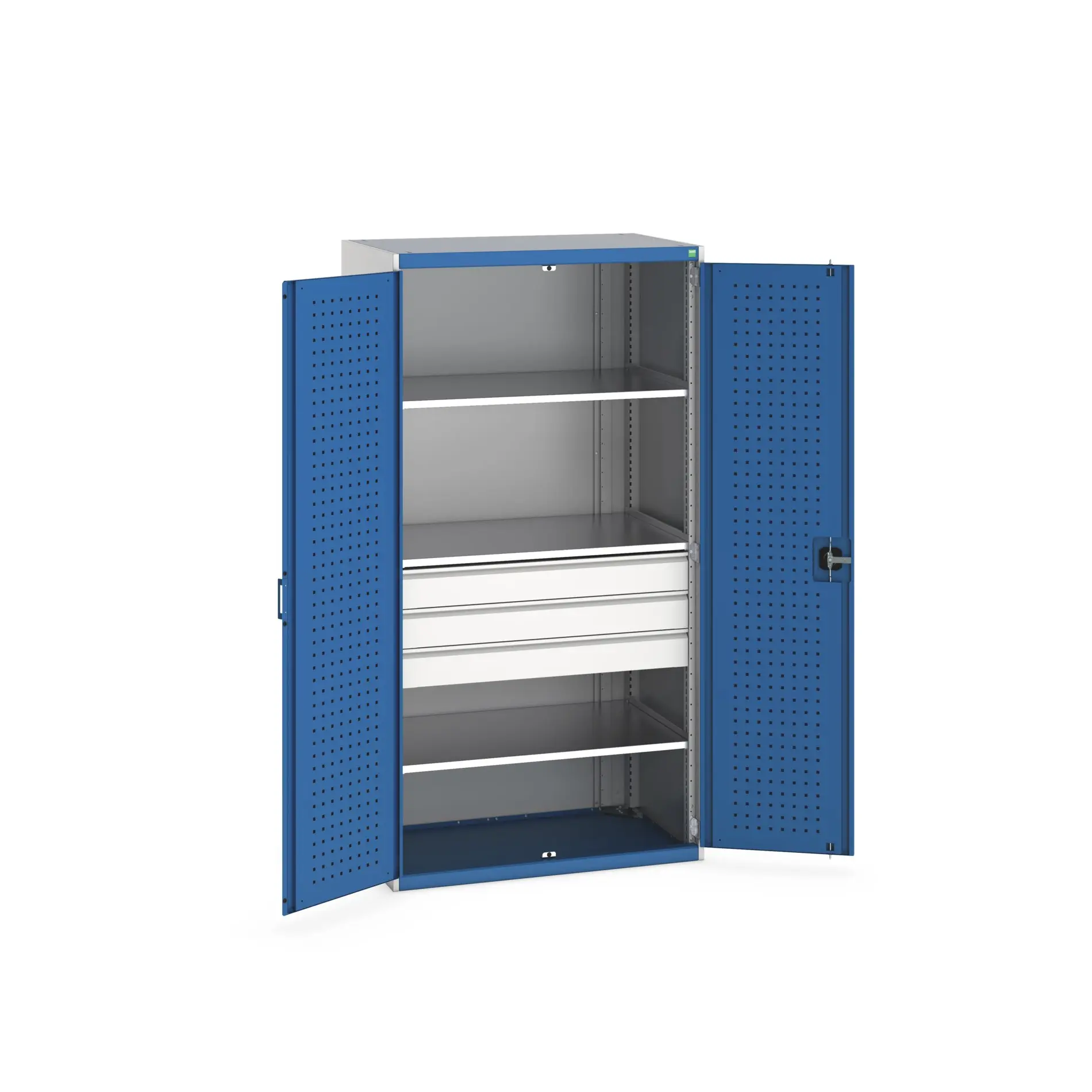 Produktfoto 1 von Bott Aufbewahrungsschrank Typ Bestückter Schrank Freistehend 2 Tür/en 3 Regal/e 3 Schublade/n 2000 mm 1050 mm Ja 650 mm