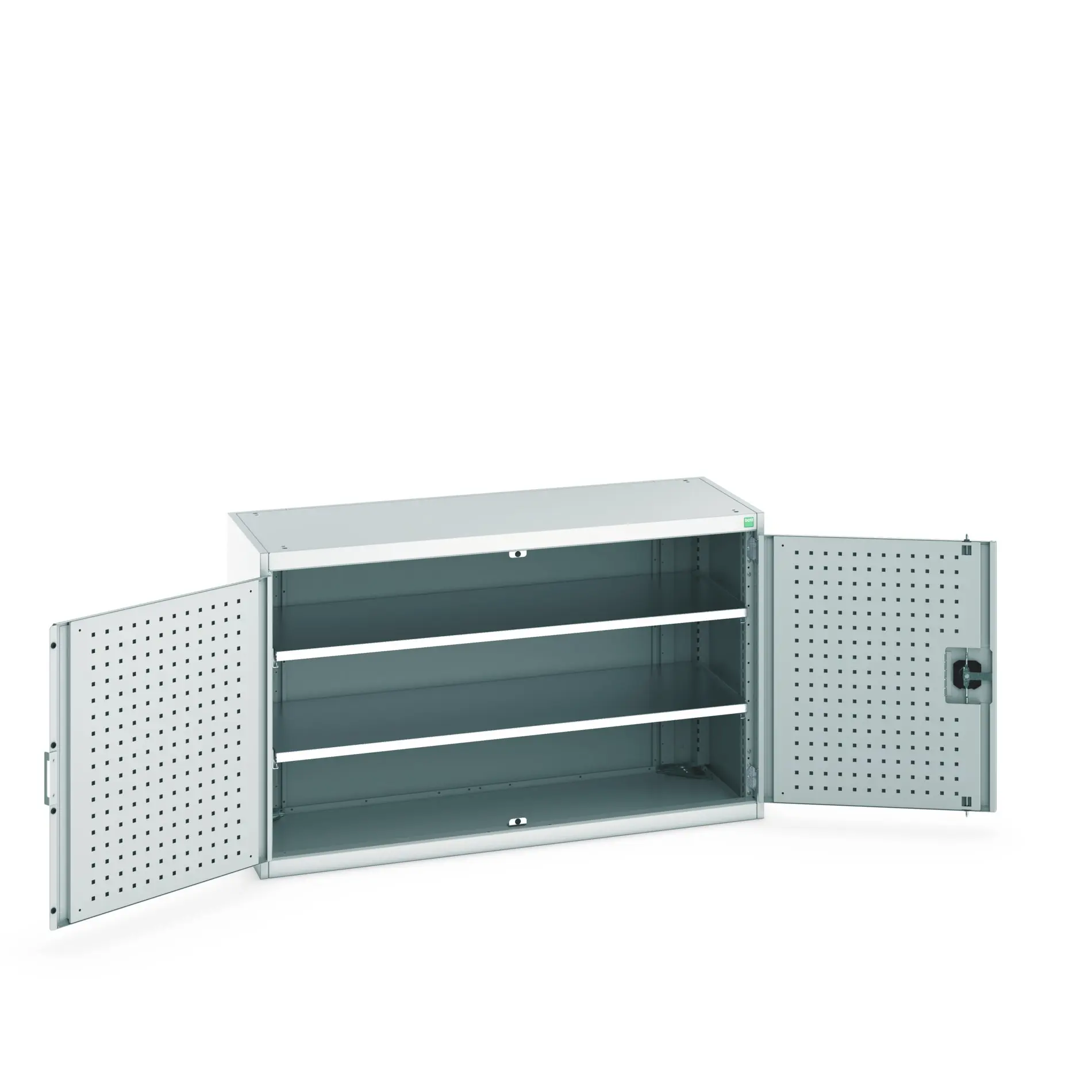 Produktfoto 1 von Bott Aufbewahrungsschrank Typ Regalschrank Freistehend 2 Tür/en 2 Regal/e 800 mm 1300 mm Ja 525 mm Stahlblech