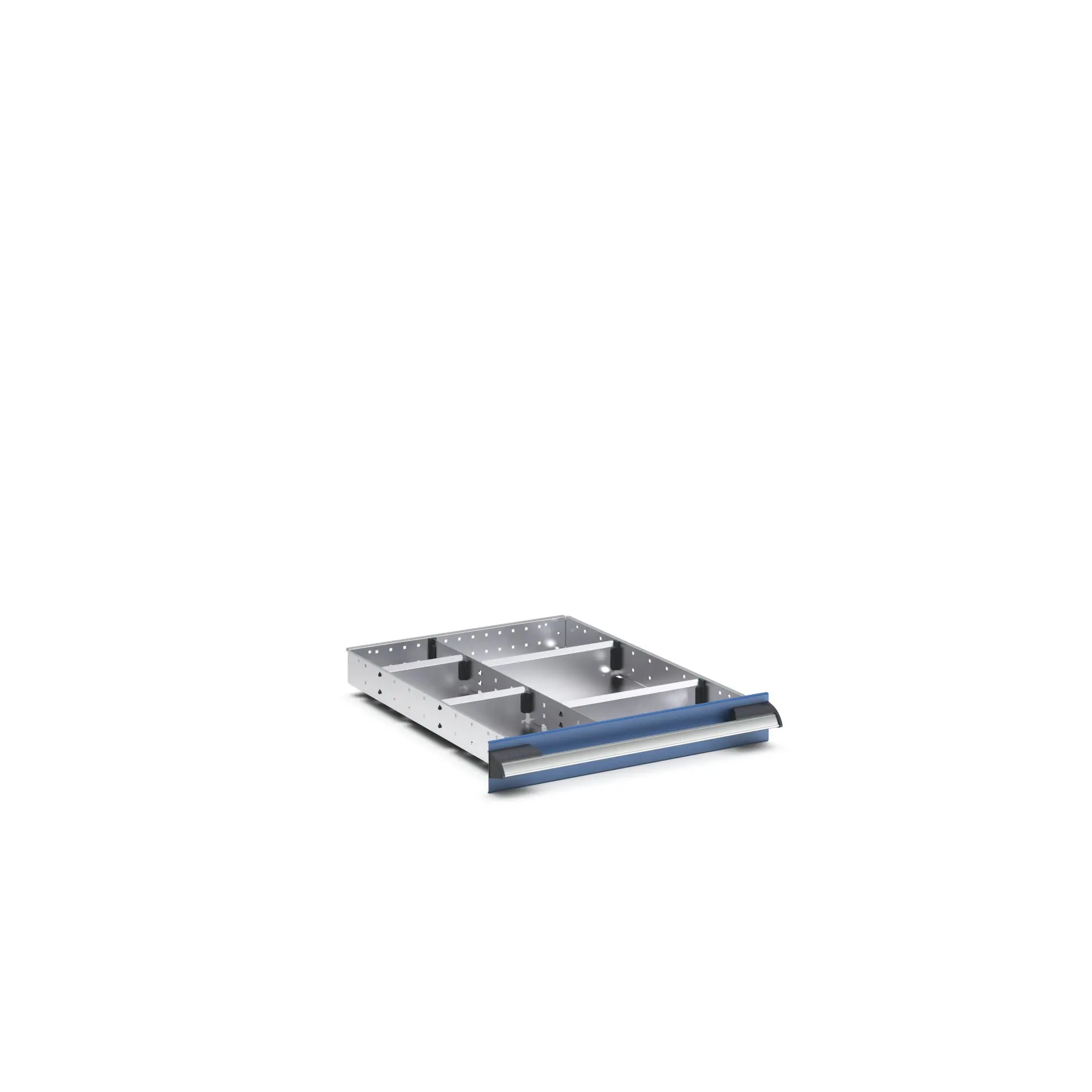 Produktfoto 1 von Bott Trennwandset, Typ Trennwand für Schubladen, Stahlblech, Silber