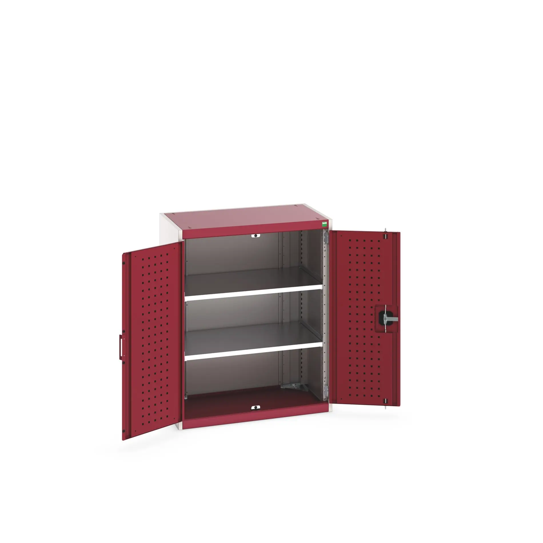 Bott Aufbewahrungsschrank Typ Regalschrank Freistehend 2 Tür/en 2 Regal/e 1000 mm 80 mm Ja 525 mm Stahlblech