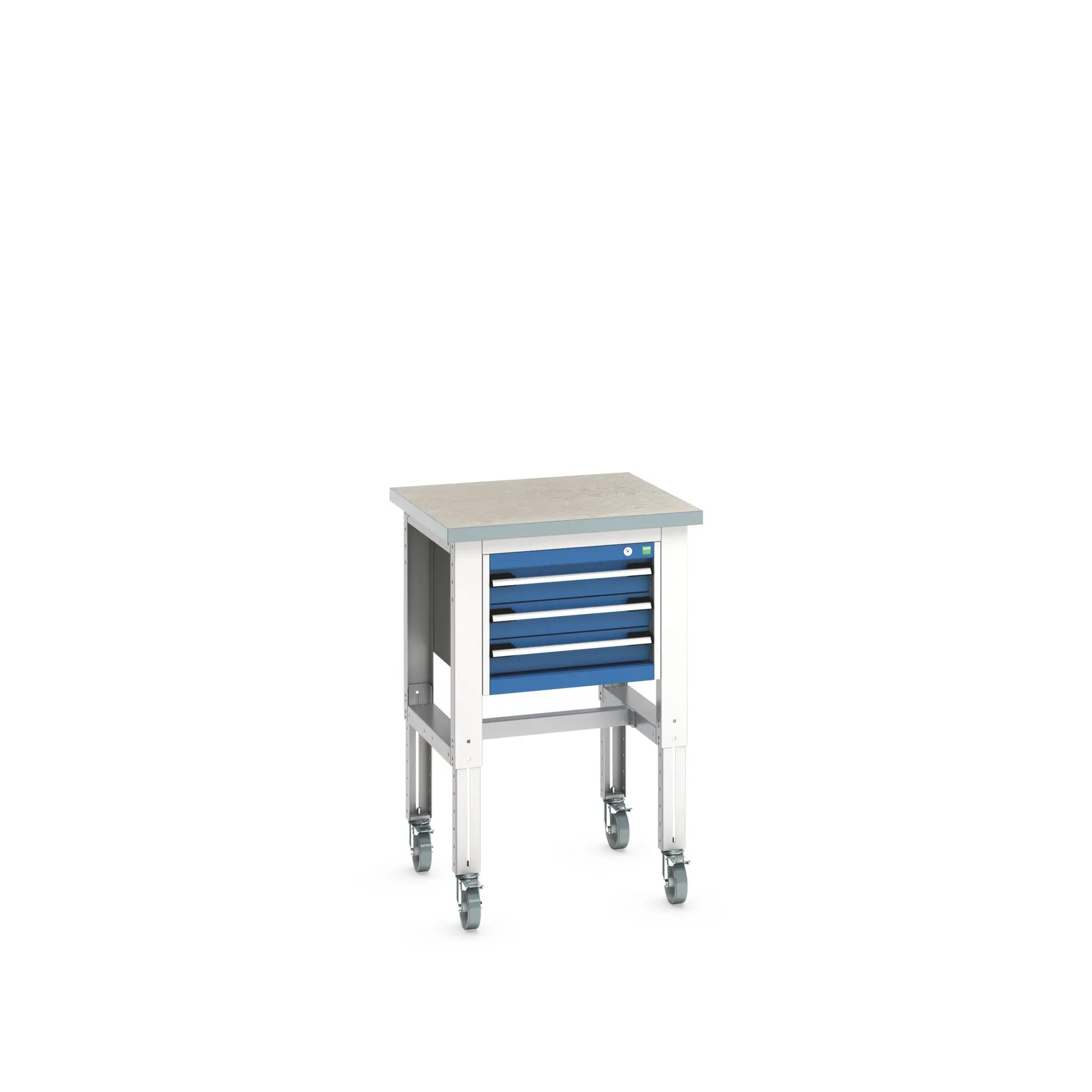 Produktfoto 1 von Bott Stahlblech Werkzeugschrankmodul 3 Schubladen mit Rollen x 750mm x 750mm