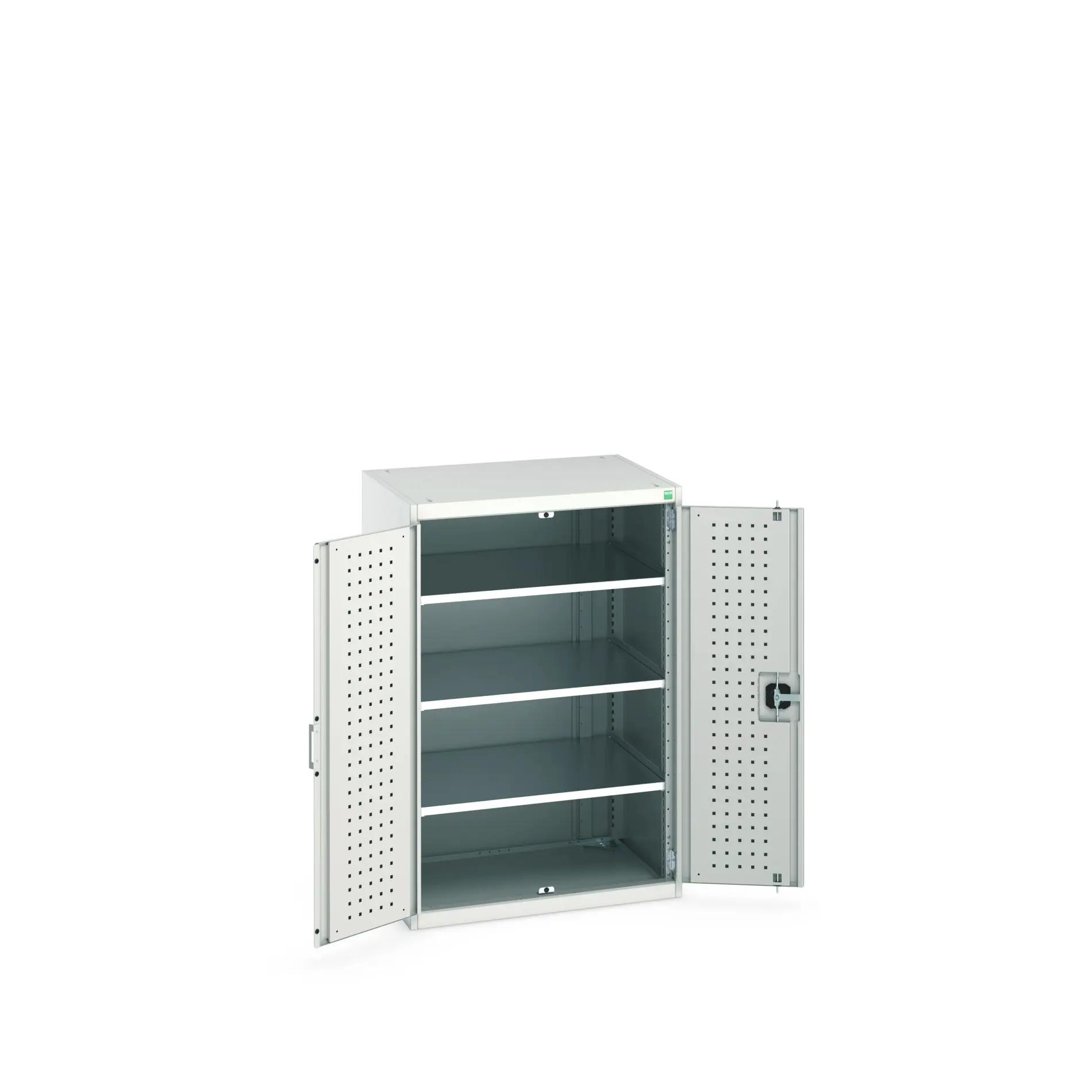 Produktfoto 1 von Bott Aufbewahrungsschrank Typ Regalschrank Freistehend 2 Tür/en 3 Regal/e 1200 mm 80 mm Ja 650 mm Stahlblech