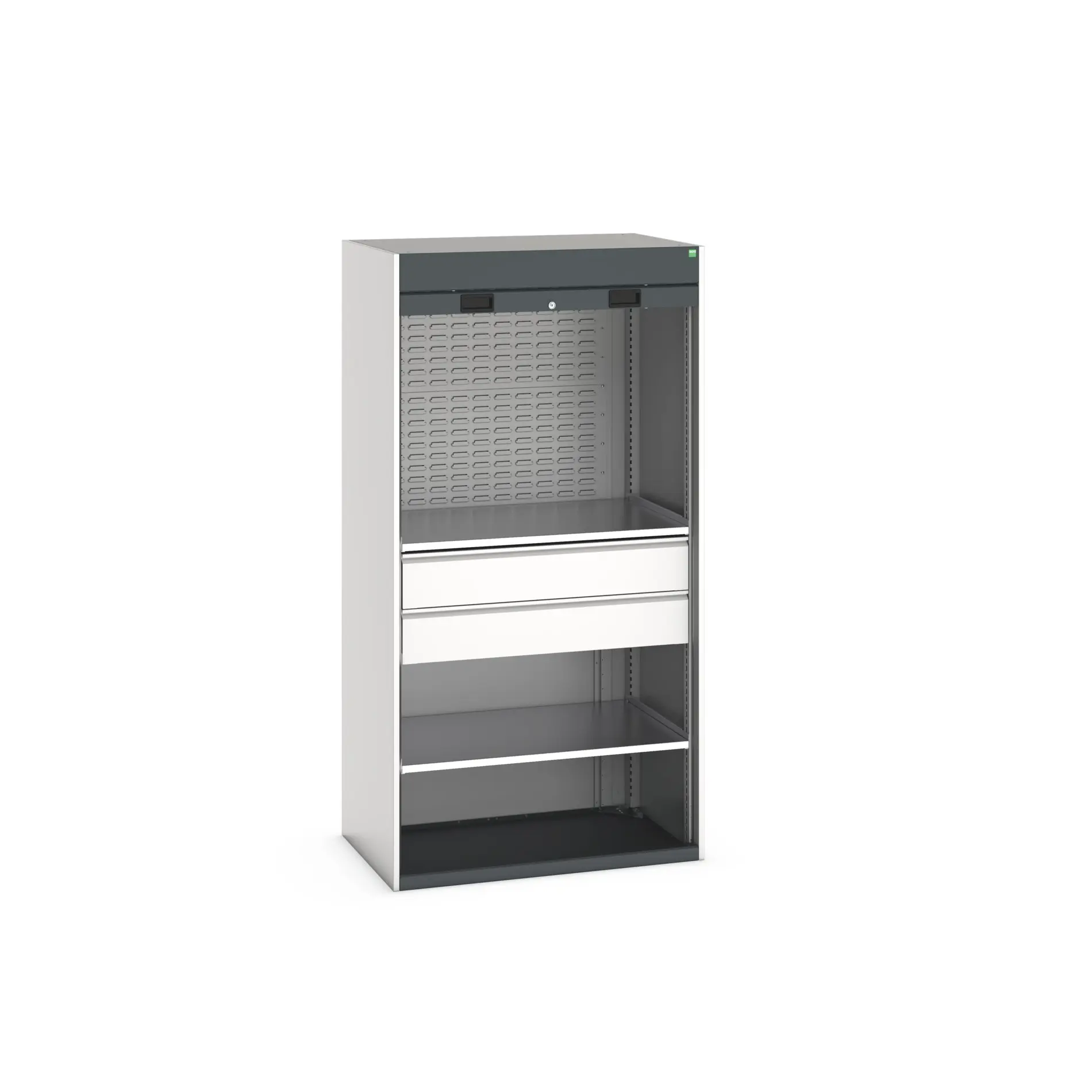 Produktfoto 1 von Bott Aufbewahrungsschrank Typ Mini Werkstattschrank Freistehend 1 Tür/en 2 Regal/e 2 Schublade/n 2000 mm 1050 mm 650 mm