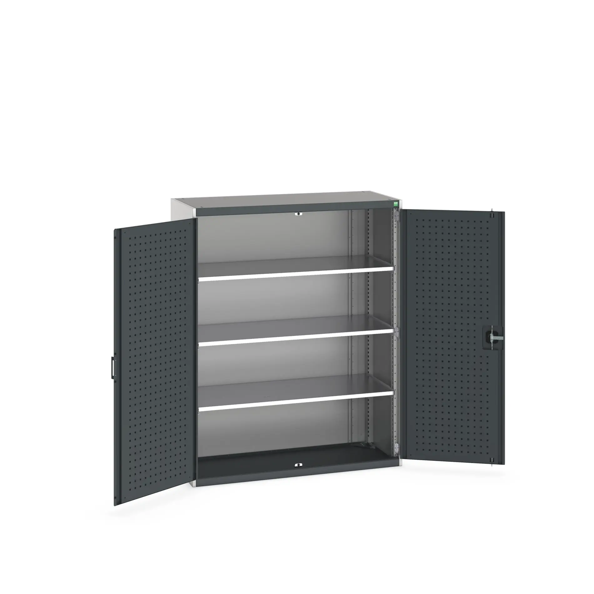 Produktfoto 1 von Bott Schrank Typ Regalschrank Bodenmontage 2 Tür/en 3 Regal/e Stahlblech