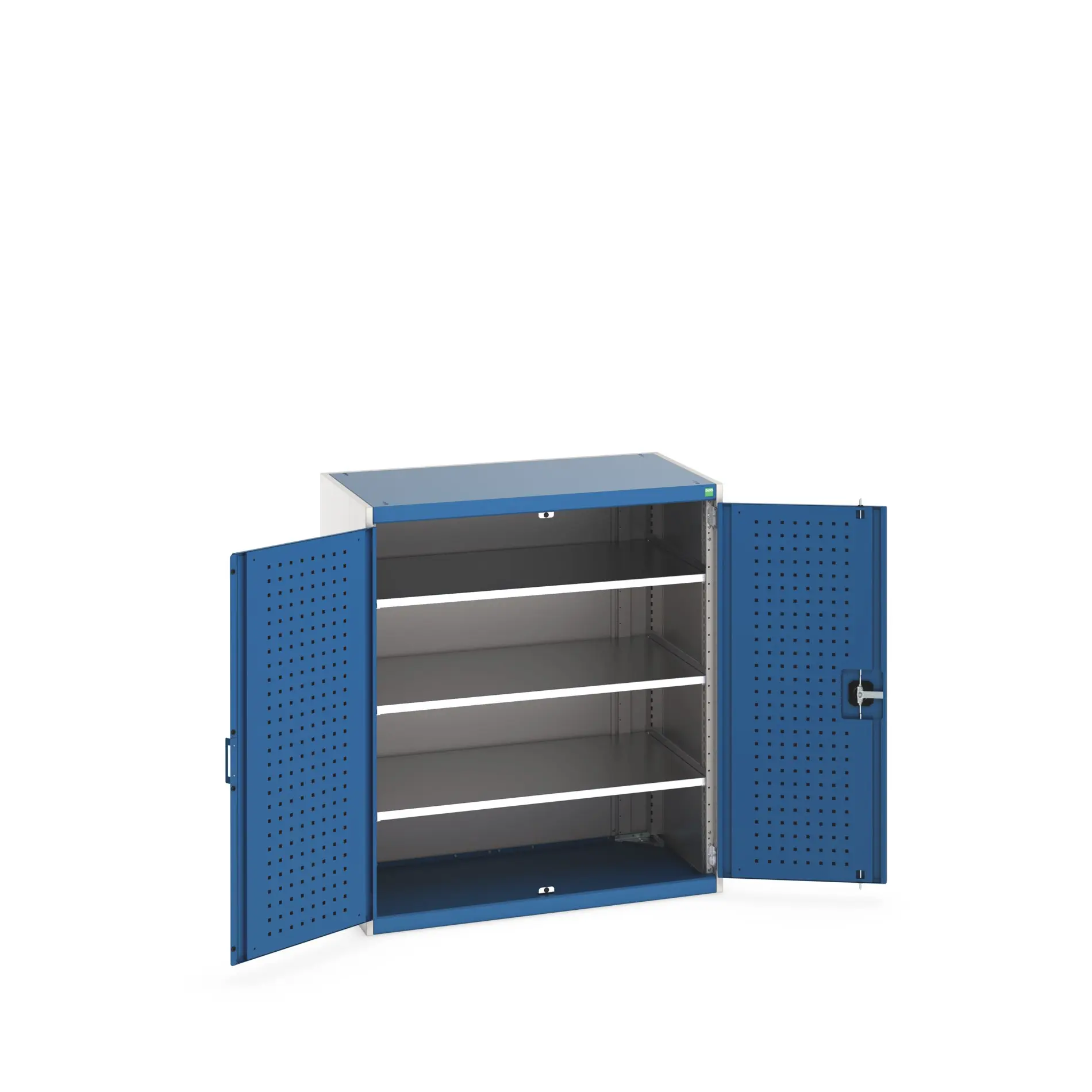 Produktfoto 1 von Bott Schrank Typ Regalschrank Bodenmontage 2 Tür/en 3 Regal/e Stahlblech