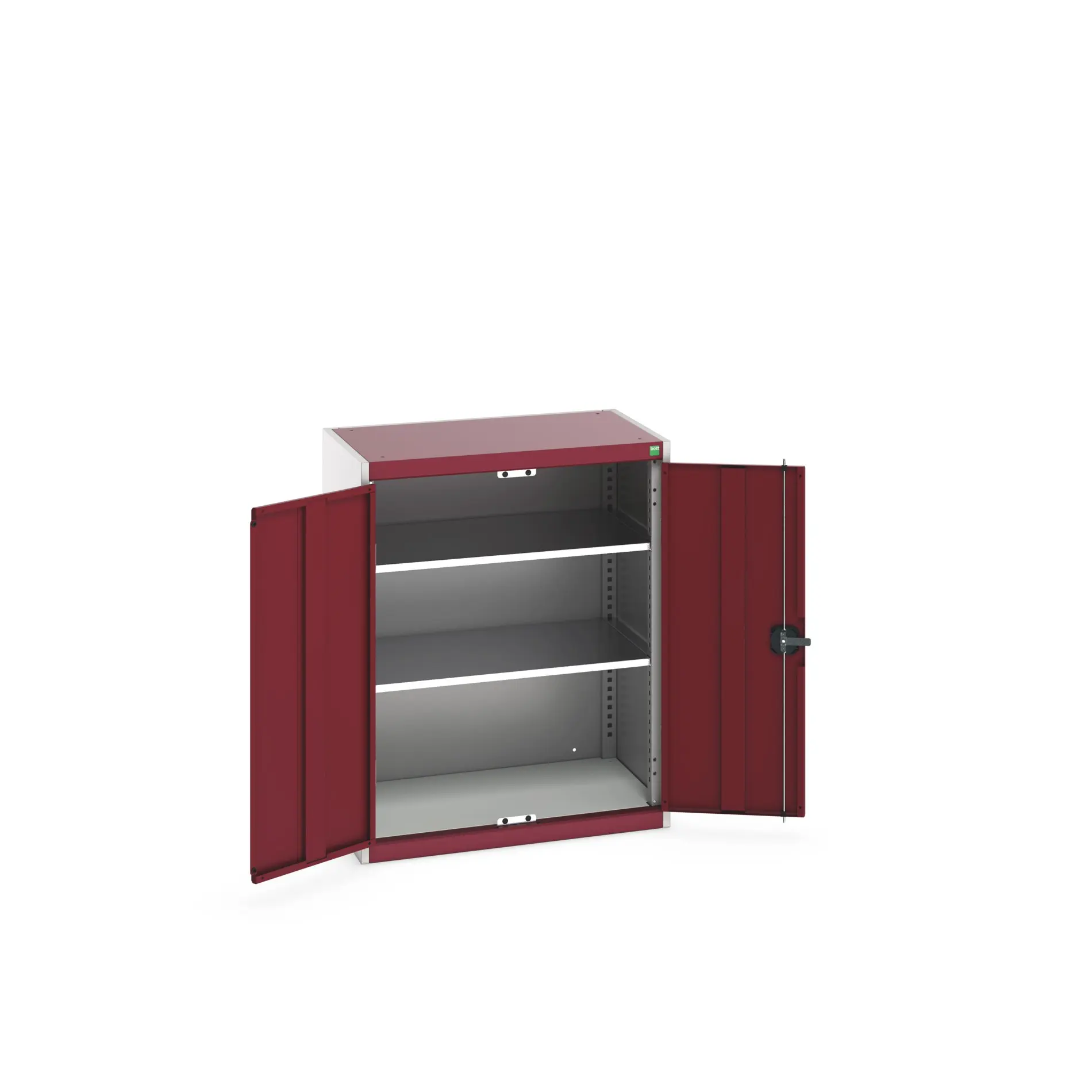 Produktfoto 1 von Bott Aufbewahrungsschrank Typ Regalschrank Freistehend 2 Tür/en 2 Regal/e 1000 mm 80 mm 525 mm Stahlblech