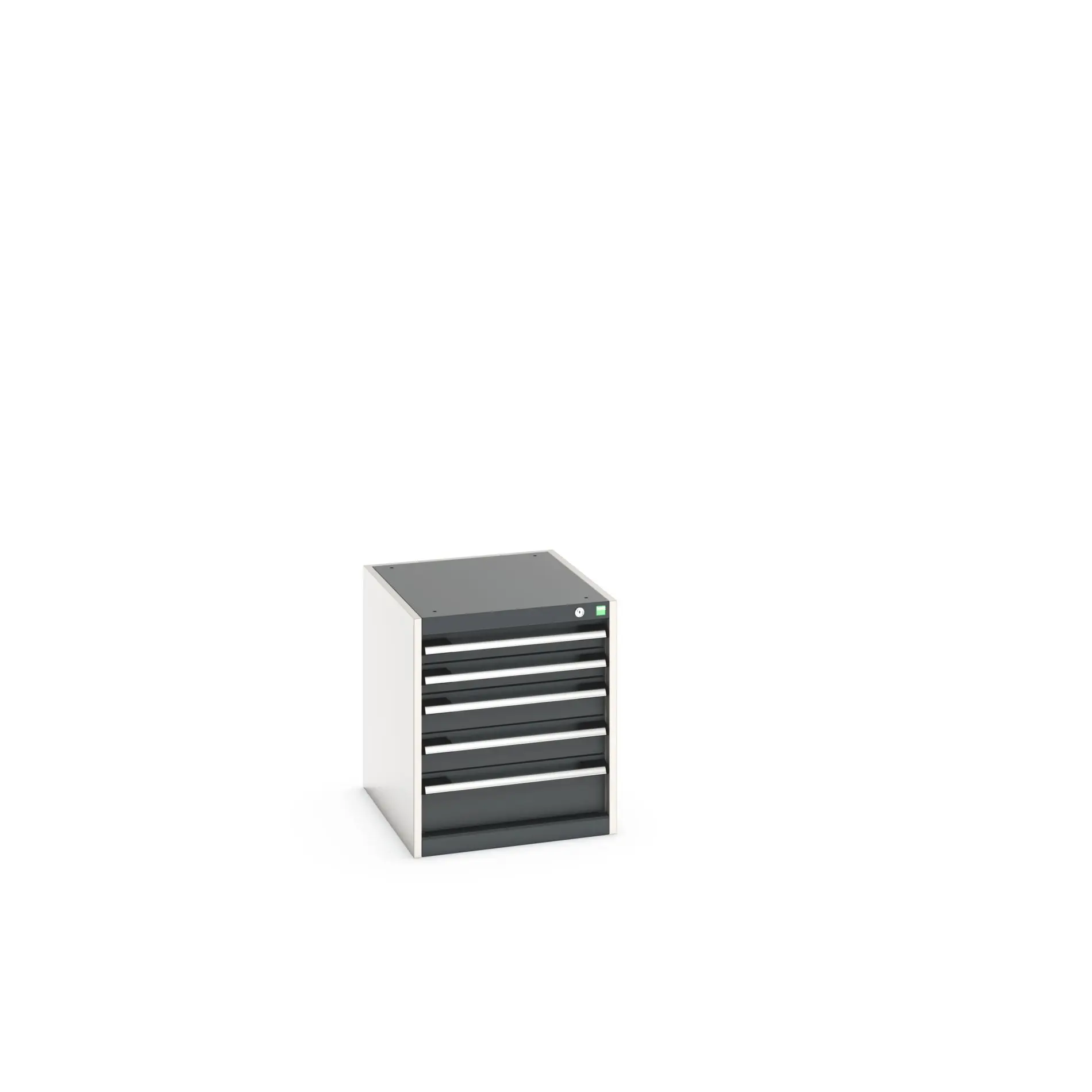 Produktfoto 1 von Bott 5 Stahl Schubladenbehälter Schrank Grau, 600 mm x 650 mm x 525 mm