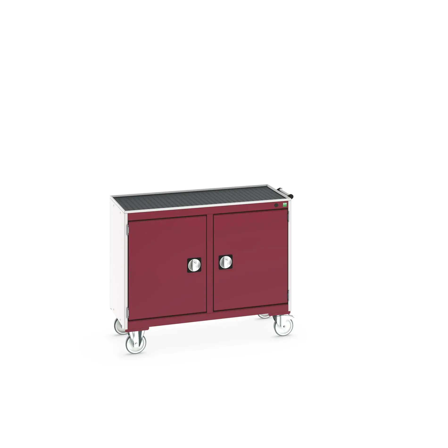 Produktfoto 1 von Bott Aufbewahrungsschrank Typ Beweglicher Schrank Freistehend 2 Tür/en 2 Regal/e 885 mm 1050 mm 525 mm mit Rädern