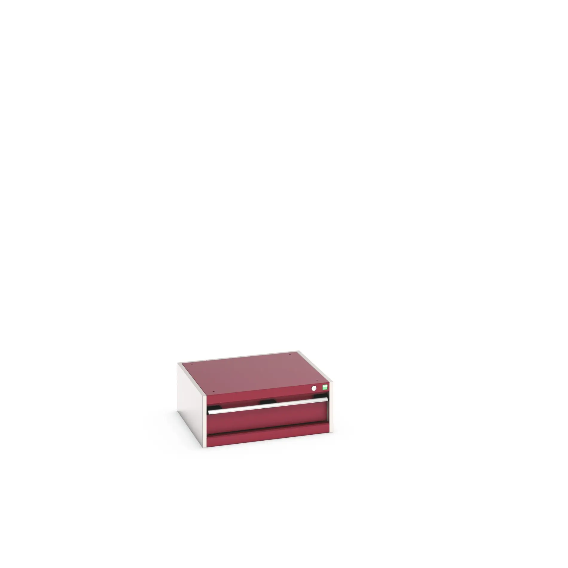 Produktfoto 1 von Bott 1 Stahl Schubladenbehälter Schrank Rot, 250 mm x 650 mm x 650 mm