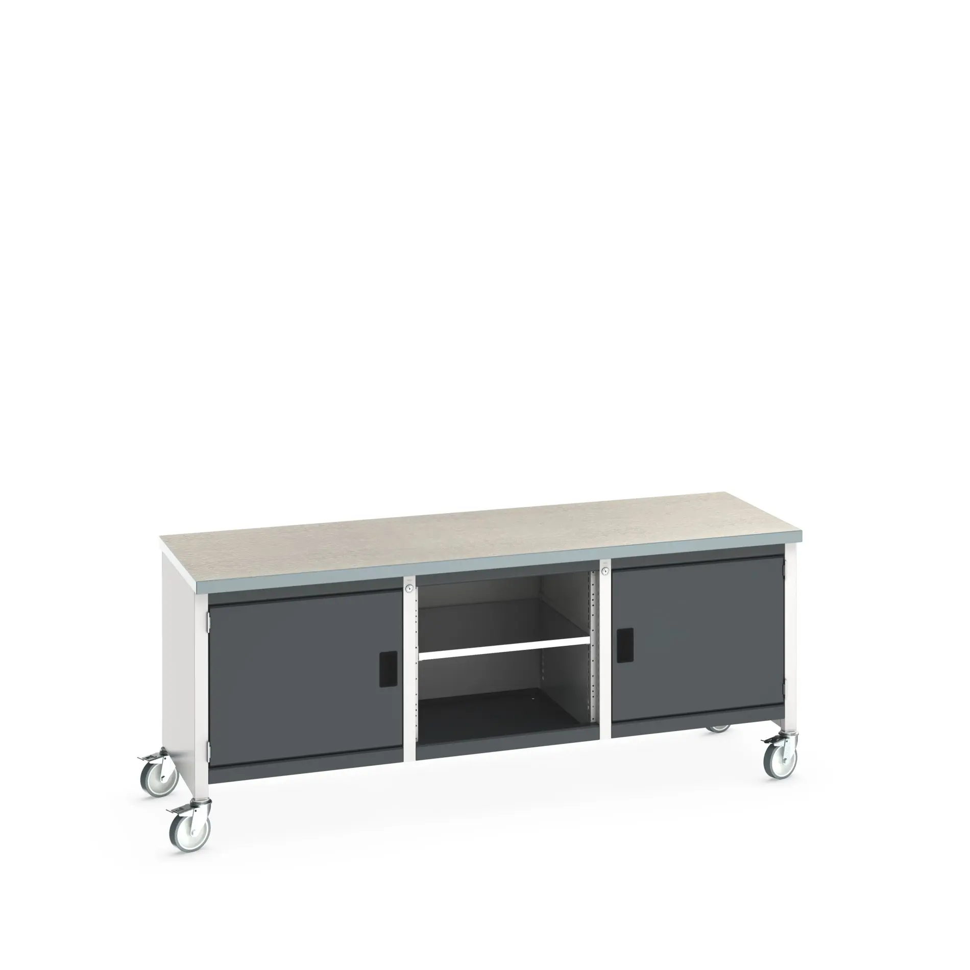Produktfoto 1 von Bott 41002120.19V Aufbewahrungstisch Tragbar Stahlblech Werkbank L. 2000 mm B. 750 mm H. 840 mm, Traglast 100kg