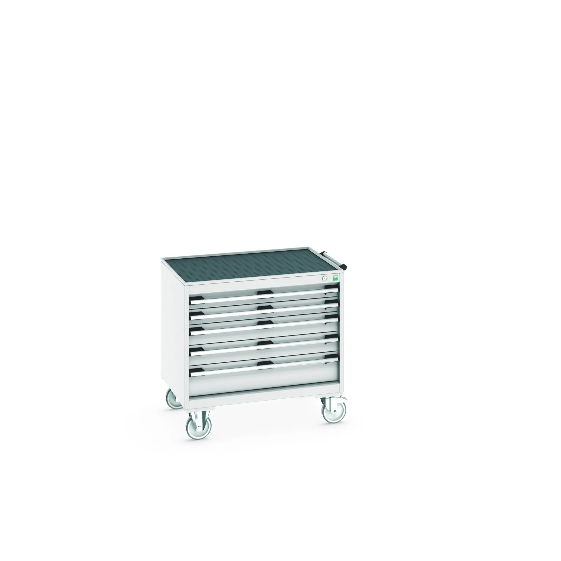Produktfoto 1 von Bott Aufbewahrungsschrank Typ Beweglicher Schrank Freistehend 5 Schublade/n 785 mm 80 mm 650 mm mit Rädern Stahlblech