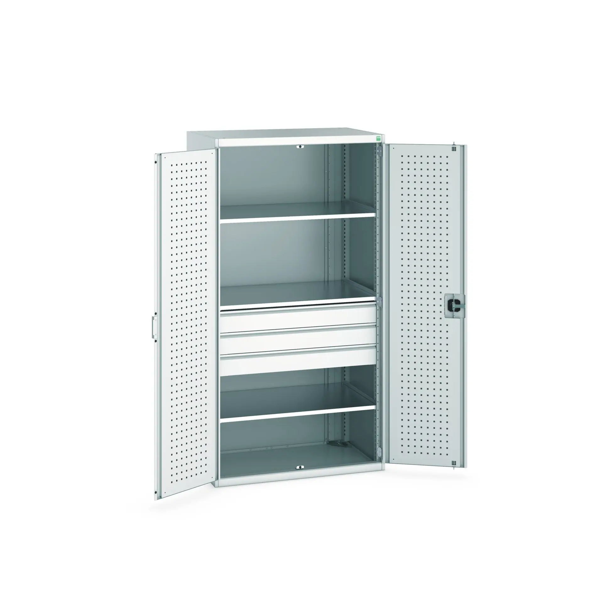 Produktfoto 1 von Bott Aufbewahrungsschrank Typ Bestückter Schrank Freistehend 2 Tür/en 3 Regal/e 3 Schublade/n 2000 mm 1050 mm Ja 650 mm