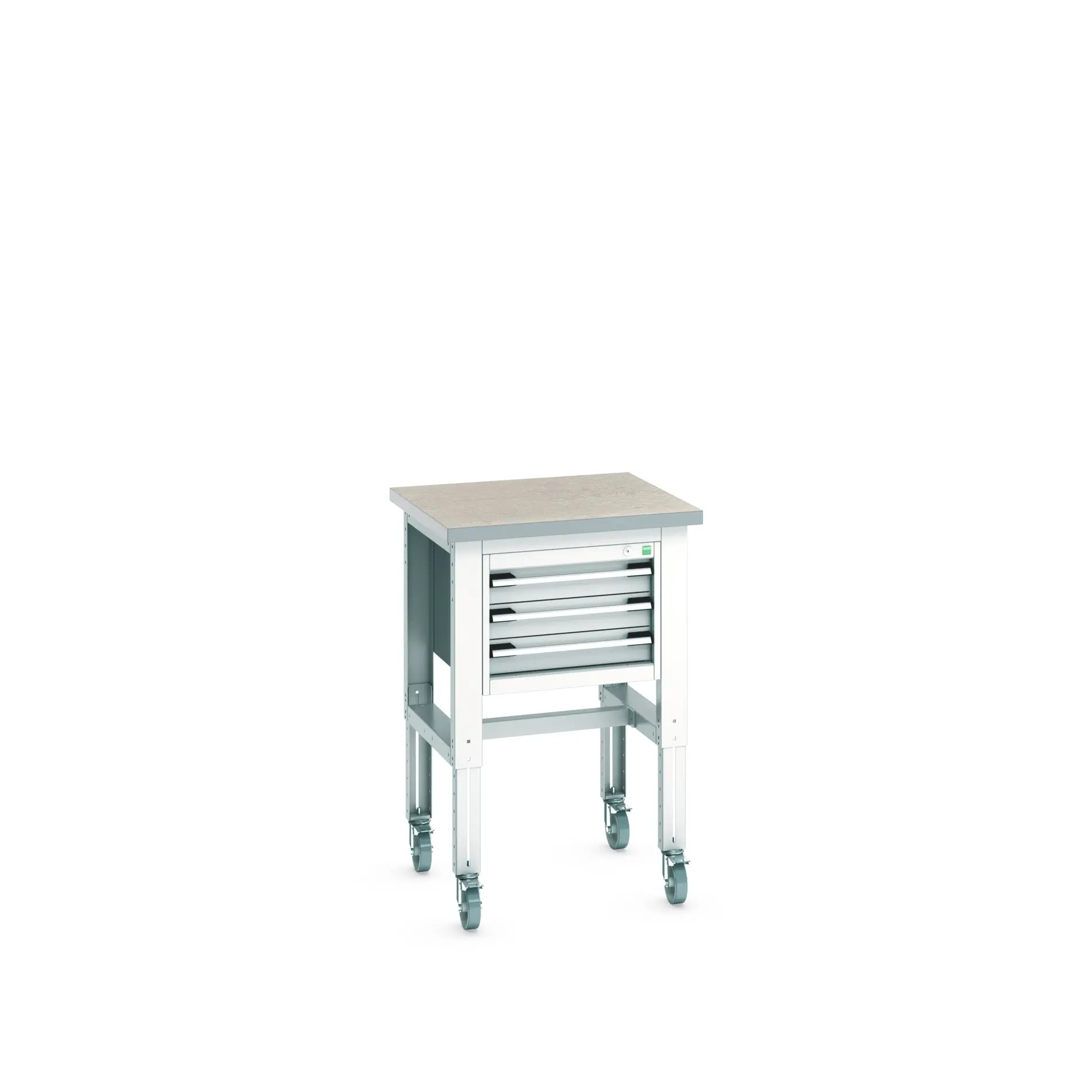 Produktfoto 1 von Bott Stahlblech Werkzeugschrankmodul 3 Schubladen mit Rollen x 750mm x 750mm