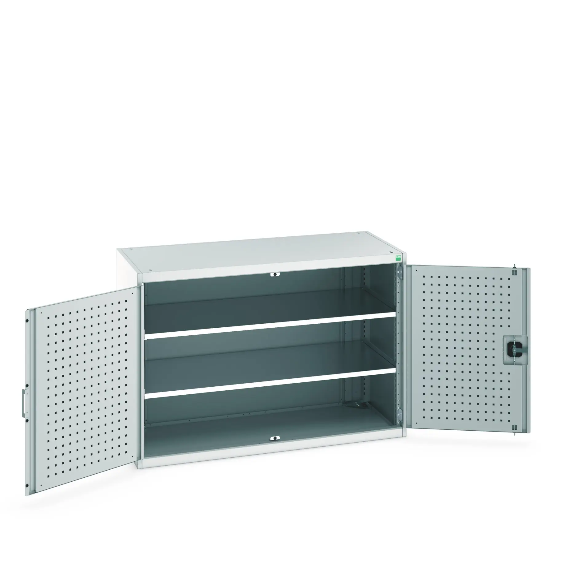 Produktfoto 1 von Bott Aufbewahrungsschrank Typ Regalschrank Freistehend 2 Tür/en 2 Regal/e 900 mm 1300 mm Ja 650 mm Stahlblech
