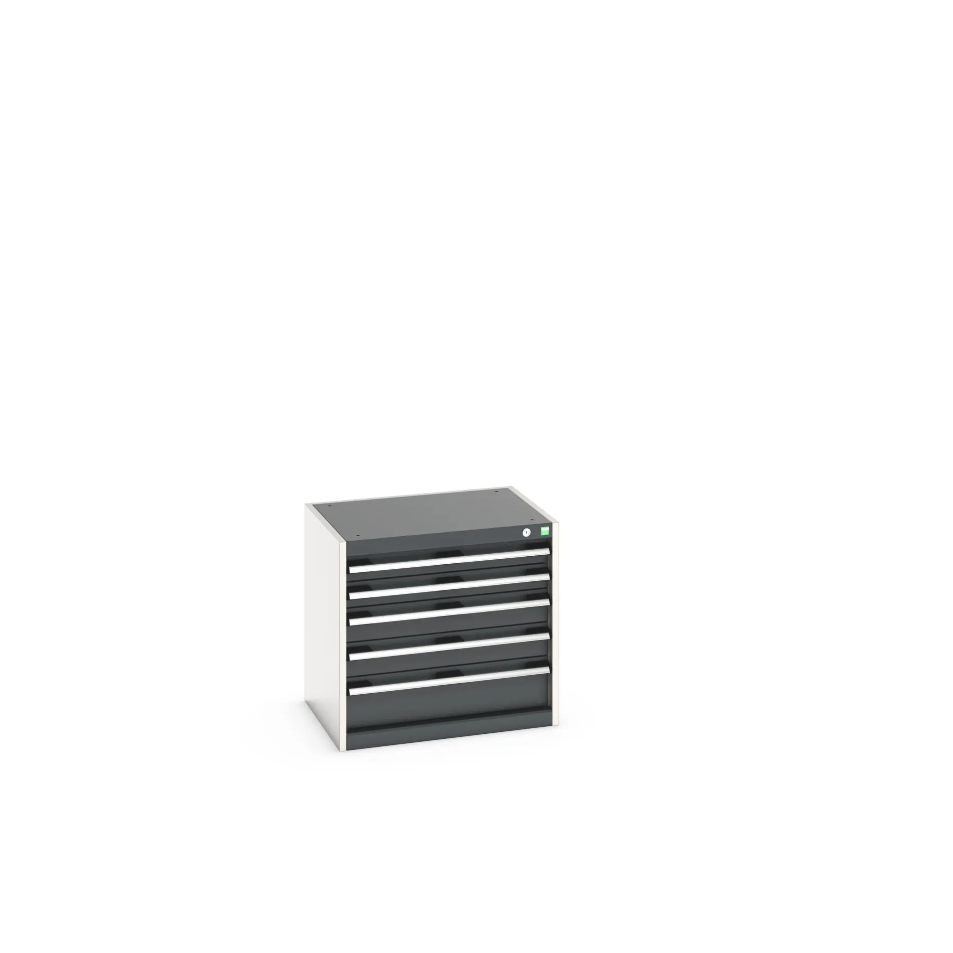 Produktfoto 1 von Bott 5 Stahl Schubladenbehälter Schrank Grau, 600 mm x 525 mm x 650 mm