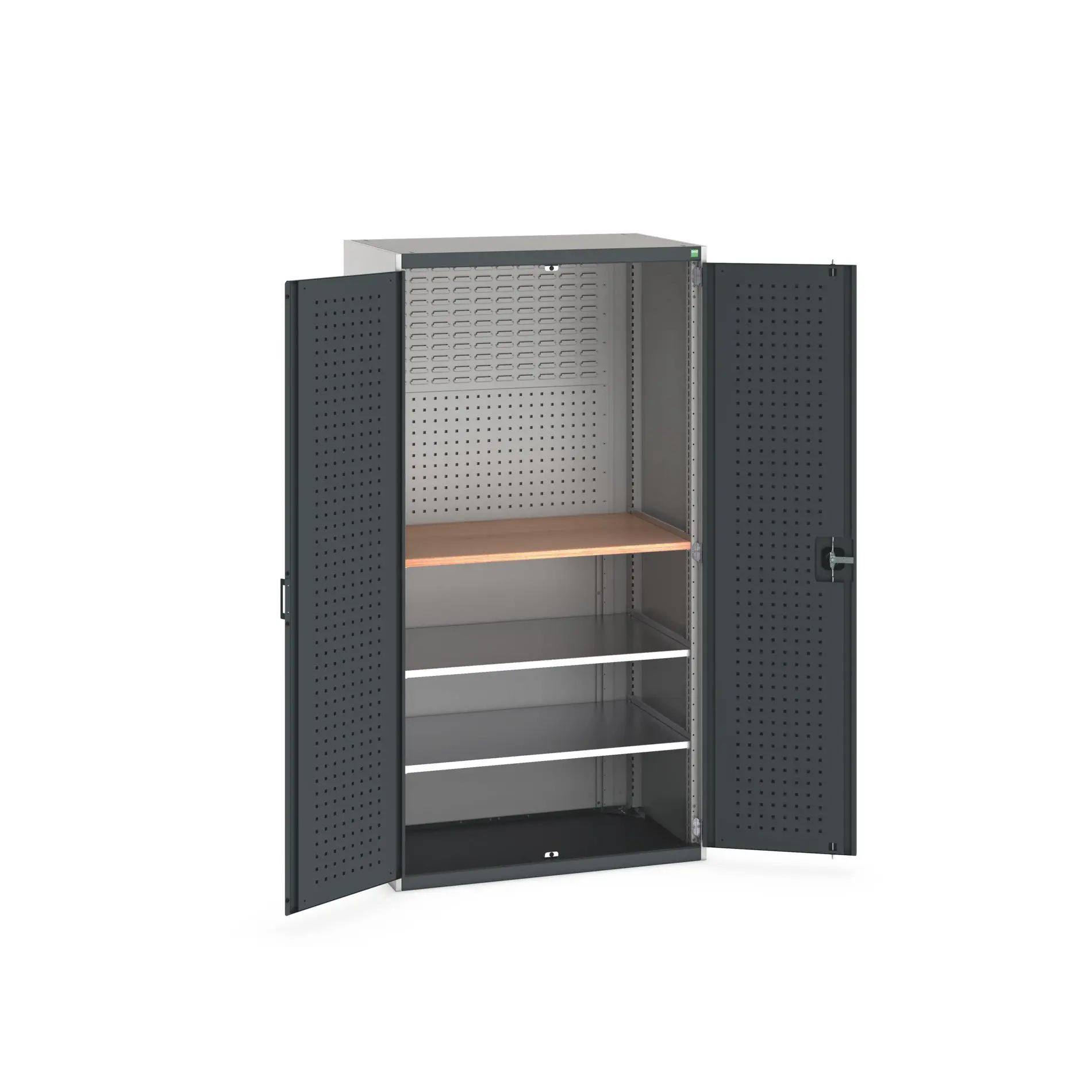 Produktfoto 1 von Bott Aufbewahrungsschrank Typ Mini Werkstattschrank Freistehend 2 Tür/en 2 Regal/e 2000 mm 1050 mm Ja 650 mm Stahlblech