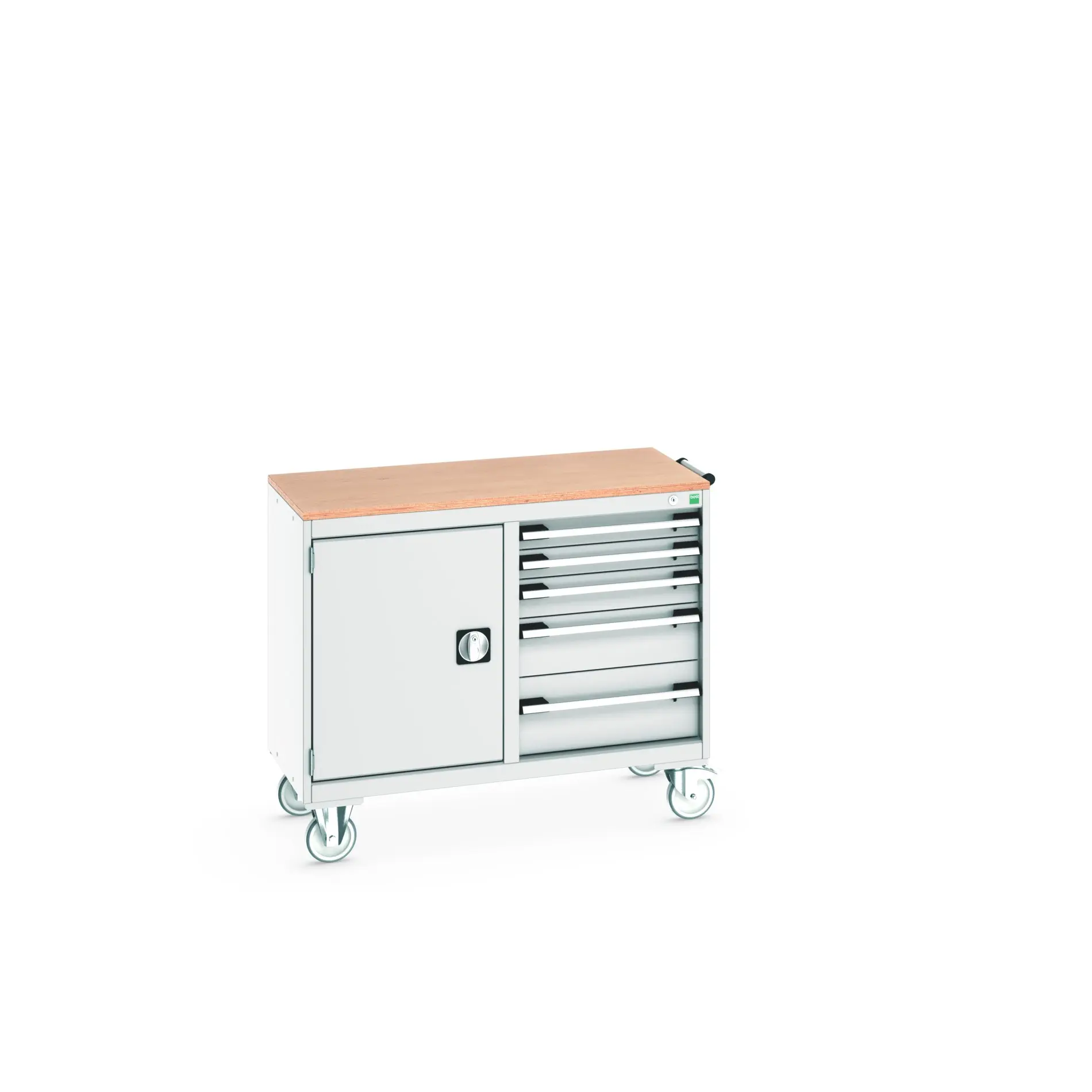 Produktfoto 1 von Bott Aufbewahrungsschrank Typ Beweglicher Schrank Freistehend 1 Tür/en 1 Regal/e 5 Schublade/n 890 mm 1050 mm 525 mm mit