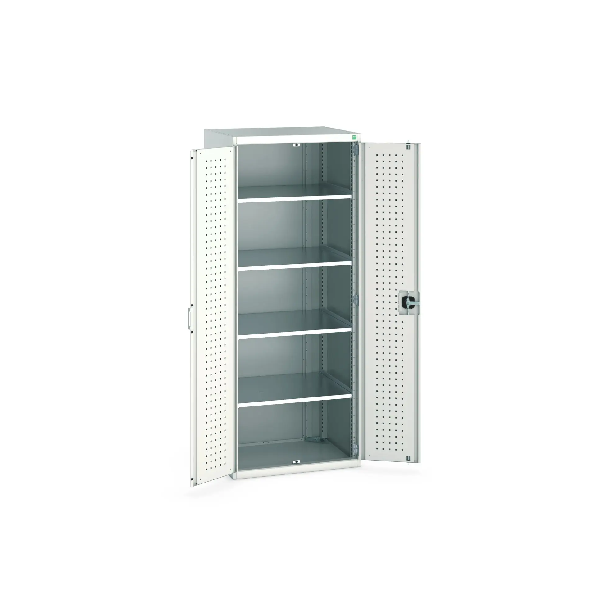 Produktfoto 1 von Bott Aufbewahrungsschrank Typ Regalschrank Freistehend 2 Tür/en 4 Regal/e 2000 mm 80 mm Ja 650 mm Stahlblech