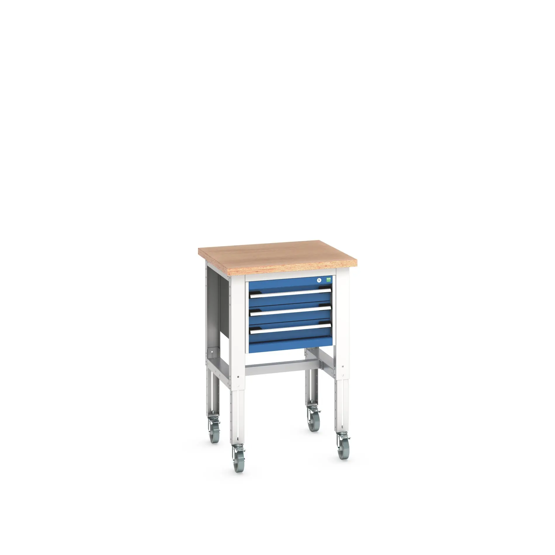 Produktfoto 1 von Bott Stahlblech Werkzeugschrankmodul 3 Schubladen mit Rollen x 750mm x 750mm