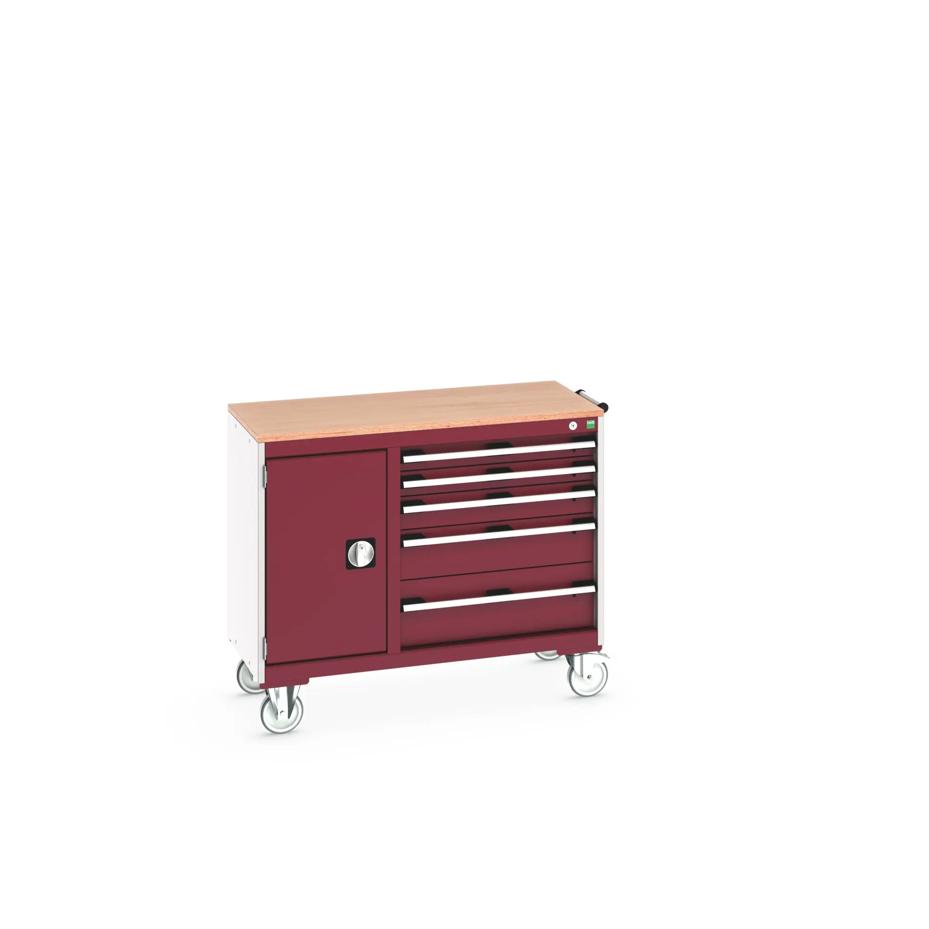 Produktfoto 1 von Bott Schrank Typ Gehäuse Bodenmontage 1 Tür/en 1 Regal/e 5 Schublade/n Stahl