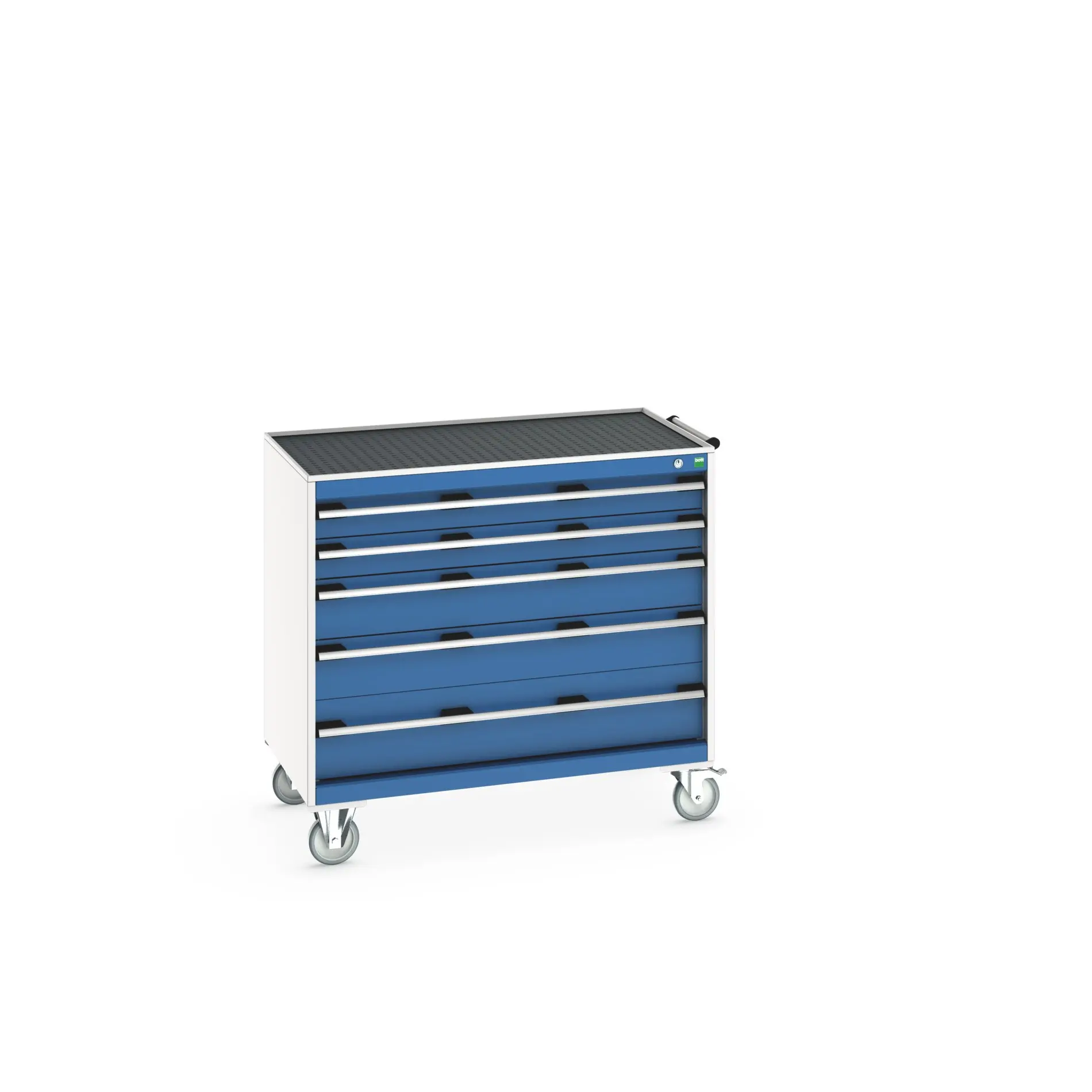 Produktfoto 1 von Bott Aufbewahrungsschrank Typ Schrank Freistehend 5 Schublade/n 985 mm 1050 mm 650 mm mit Rädern Stahl