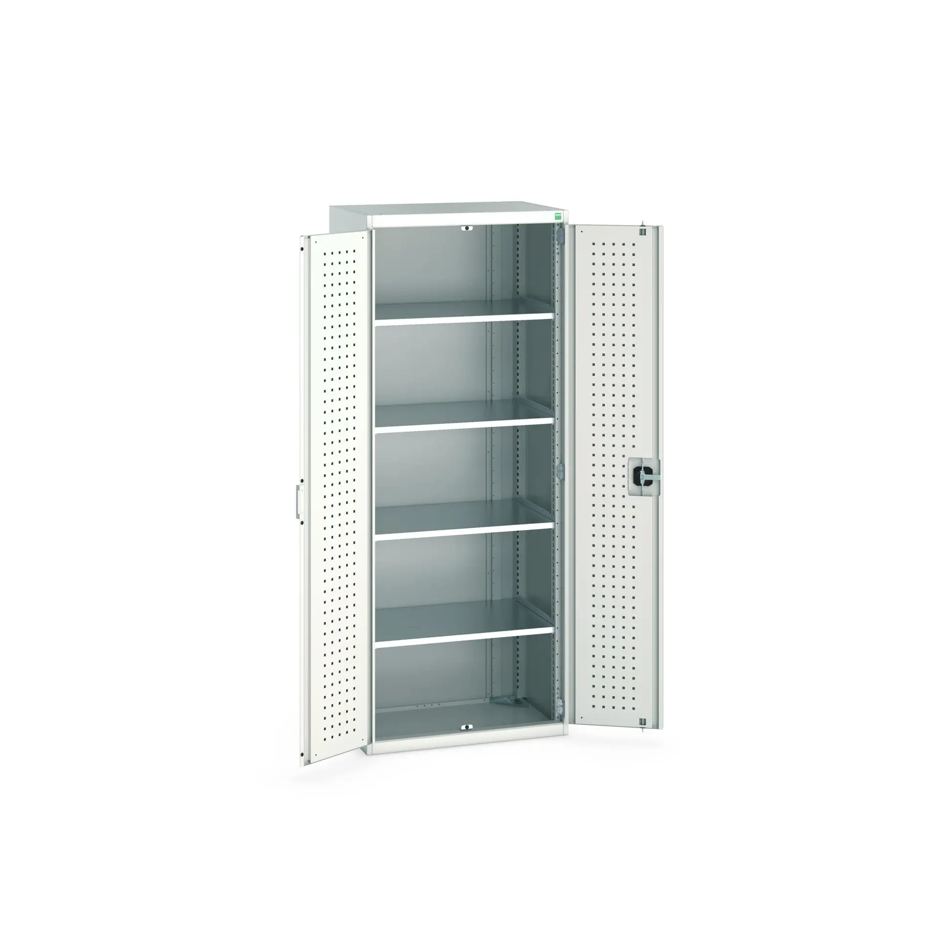 Produktfoto 1 von Bott Aufbewahrungsschrank Typ Schrank Freistehend 2 Tür/en 4 Regal/e 2000 mm 80 mm Ja 525 mm Stahl