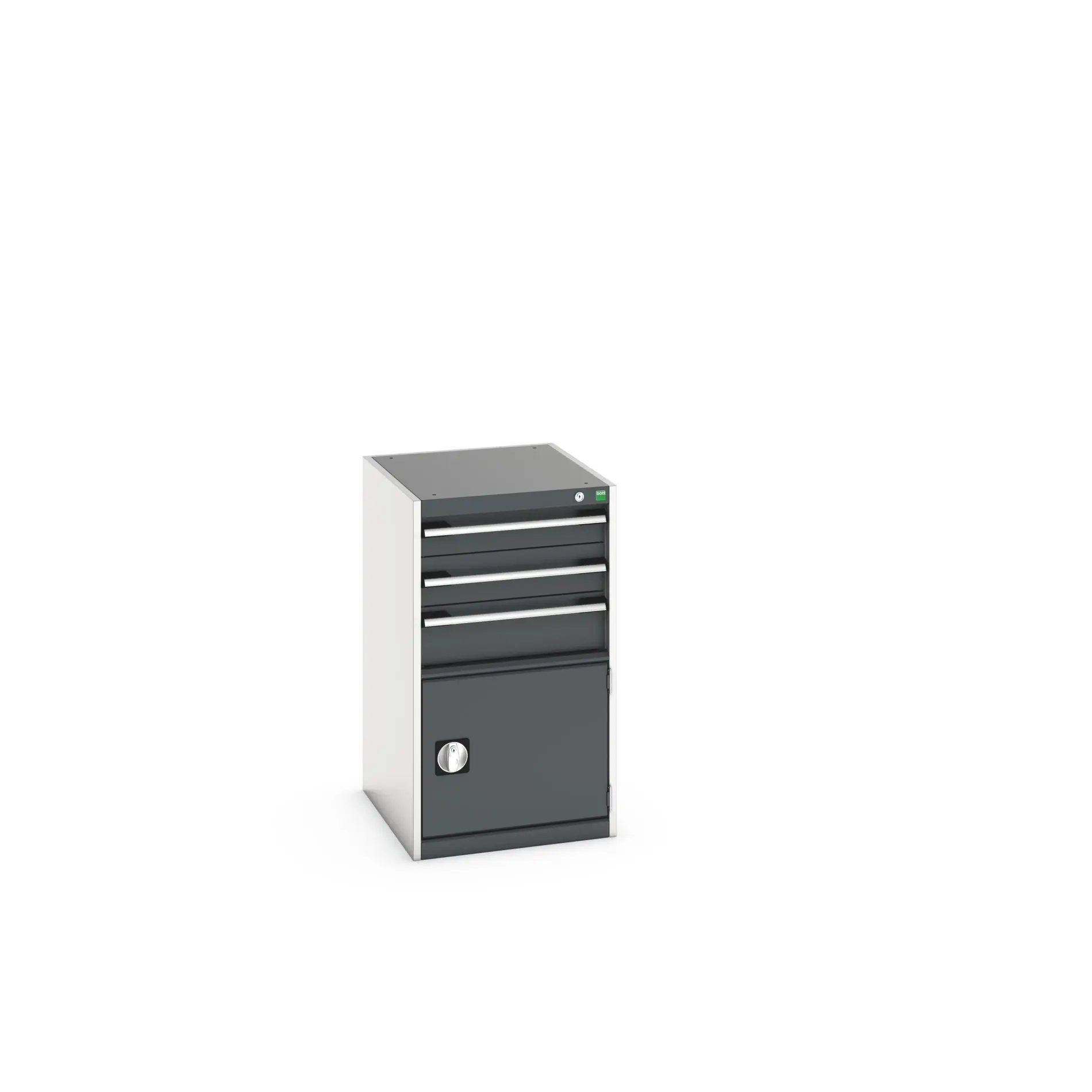 Produktfoto 1 von Bott Schrank Typ Gehäuse Bodenmontage 1 Tür/en 3 Schublade/n Stahl