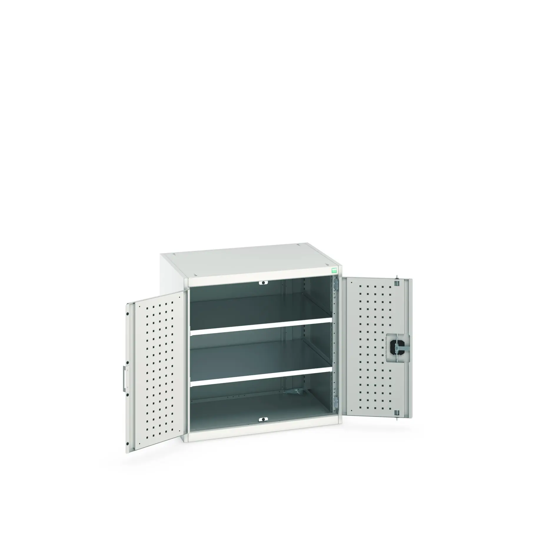 Produktfoto 1 von Bott Aufbewahrungsschrank Typ Schrank Freistehend 2 Tür/en 2 Regal/e 800 mm 80 mm Ja 650 mm Stahl