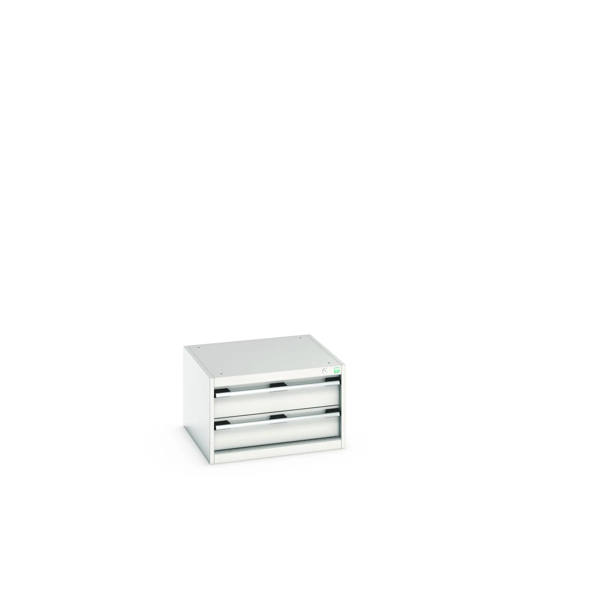 Produktfoto 1 von Bott 2 Stahl Schubladenbehälter Schrank Hellgrau, 400 mm x 650 mm x 650 mm