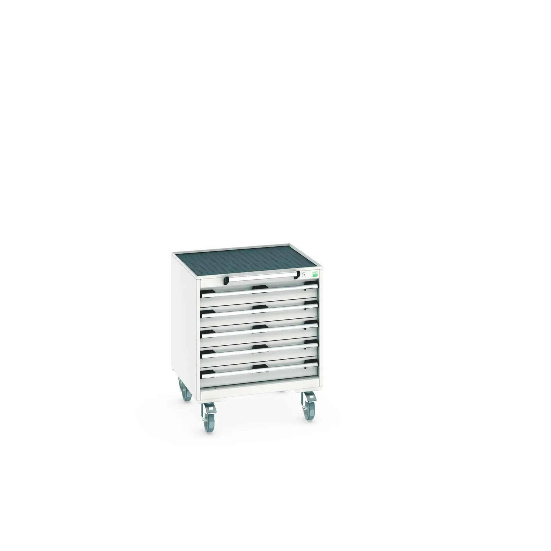 Produktfoto 1 von Bott Aufbewahrungsschrank Typ Schrank Freistehend 5 Schublade/n 785 mm 650 mm 650 mm mit Rädern Stahlblech