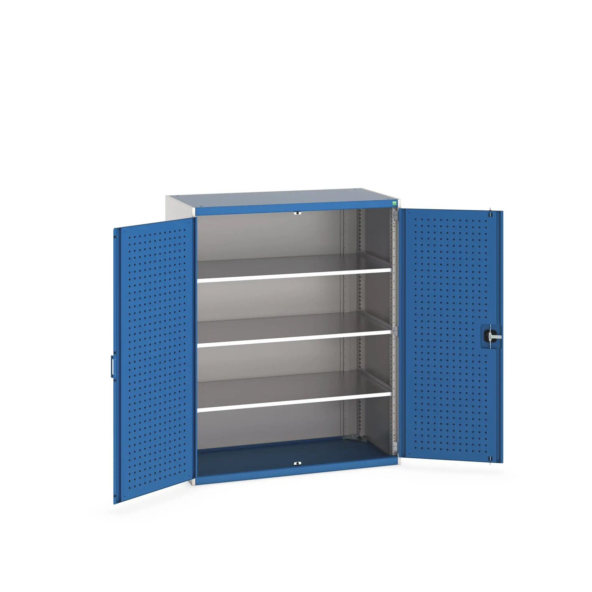 Produktfoto 1 von Bott Schrank Typ Gehäuse Bodenmontage 2 Tür/en 3 Regal/e Stahlblech