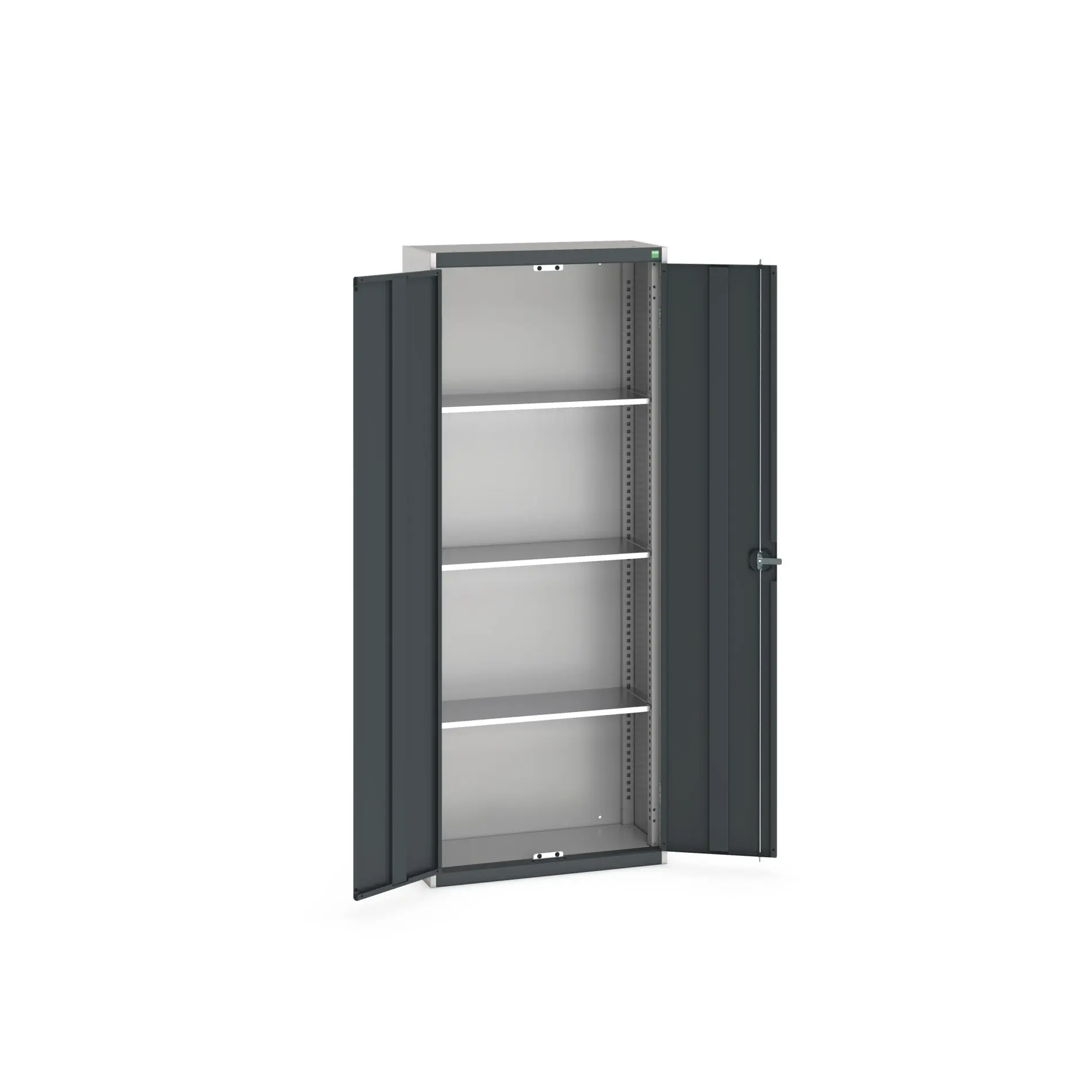 Produktfoto 1 von Bott Aufbewahrungsschrank Typ Schrank Freistehend 2 Tür/en 3 Regal/e 2000 mm 80 mm 325 mm Stahlblech