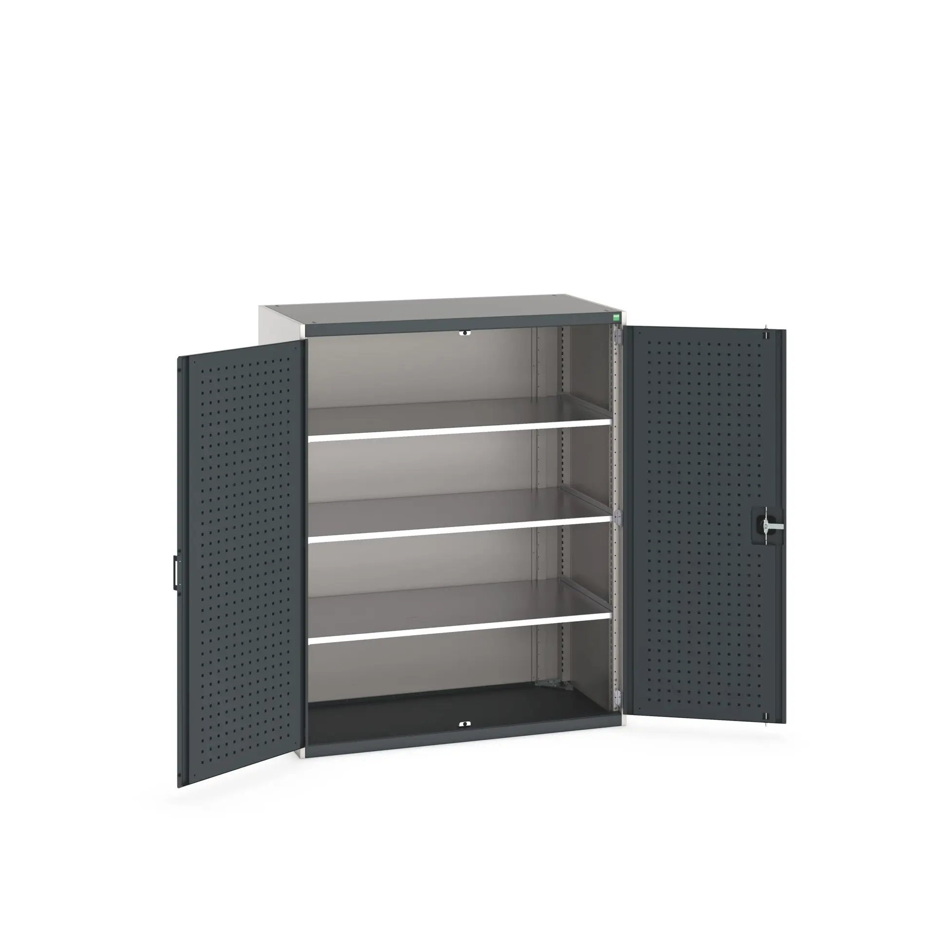 Produktfoto 1 von Bott Schrank Typ Gehäuse Bodenmontage 2 Tür/en 3 Regal/e Stahl