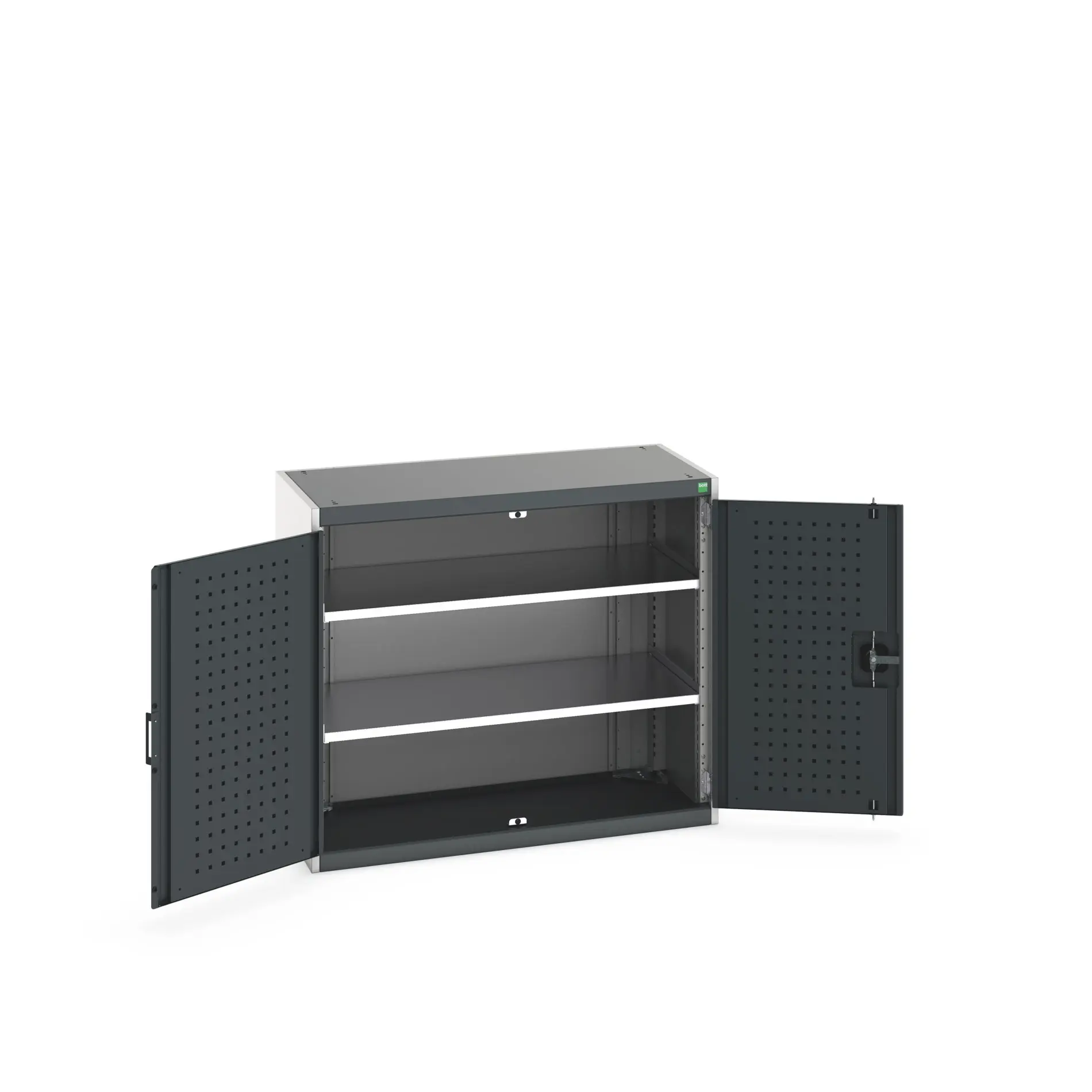 Produktfoto 1 von Bott Aufbewahrungsschrank Typ Schrank Freistehend 2 Tür/en 2 Regal/e 900 mm 1050 mm Ja 525 mm Stahlblech