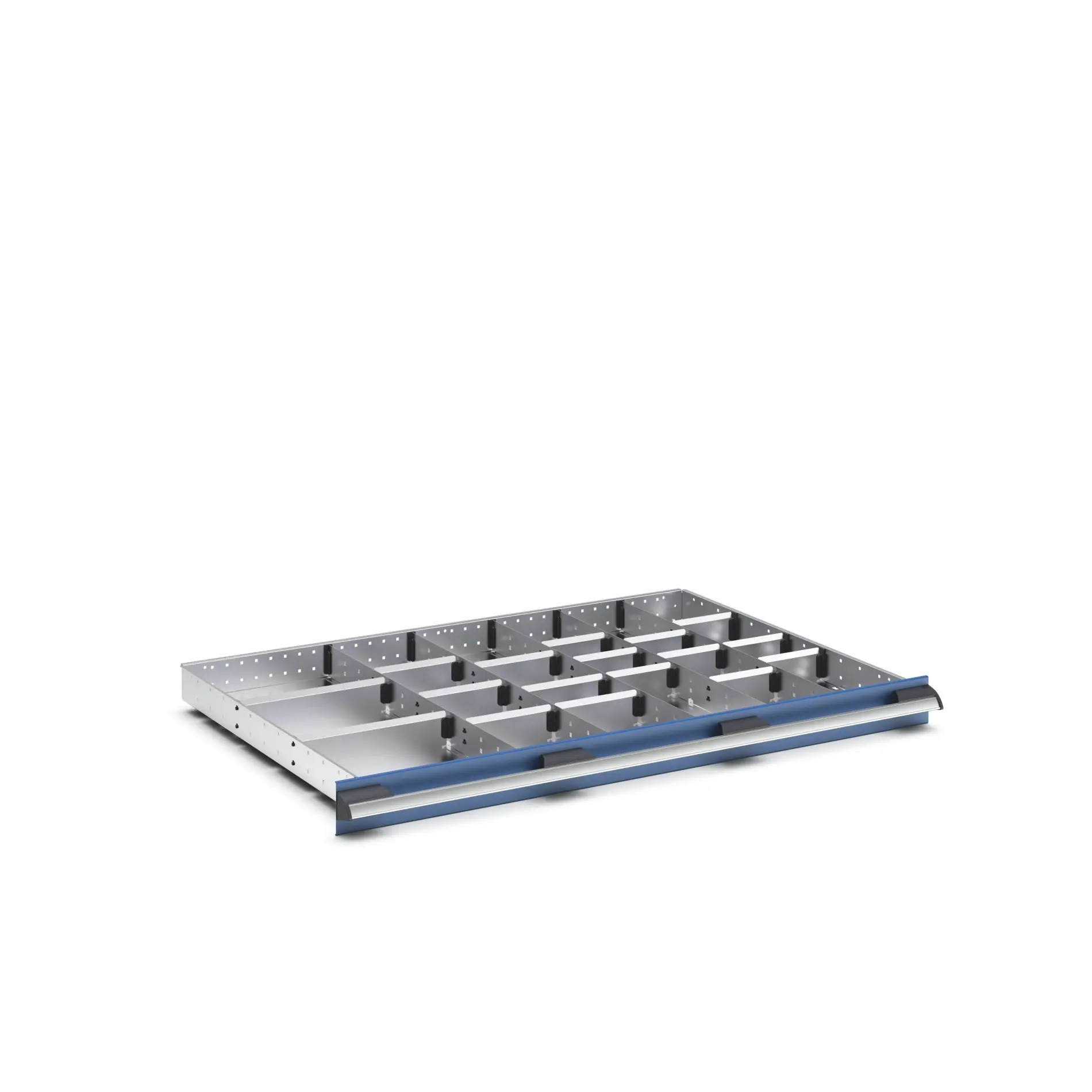 Produktfoto 1 von Bott Teiler Sortiment, Typ Trennwand für Schubladen, Stahlblech, Silber 1050 X 750 X 75mm