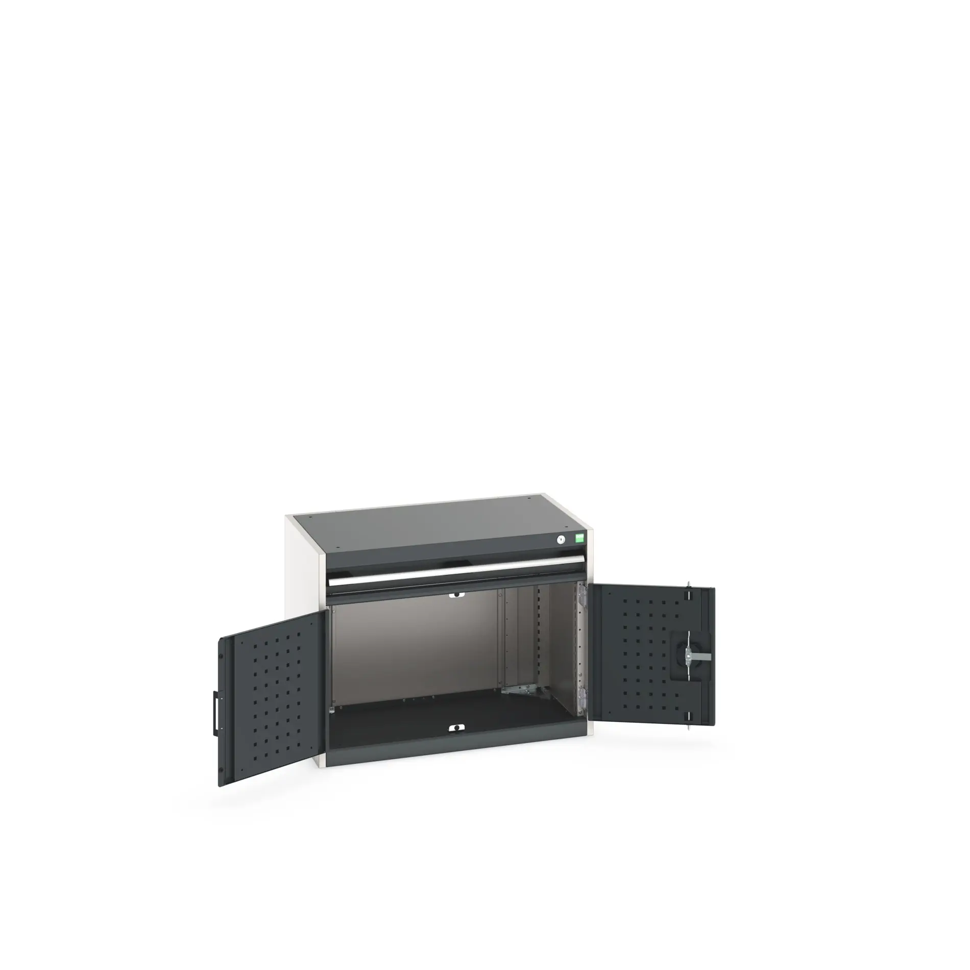 Produktfoto 1 von Bott Aufbewahrungsschrank Typ Schrank Freistehend 2 Tür/en 1 Schublade/n 600 mm 80 mm Ja 525 mm Stahl