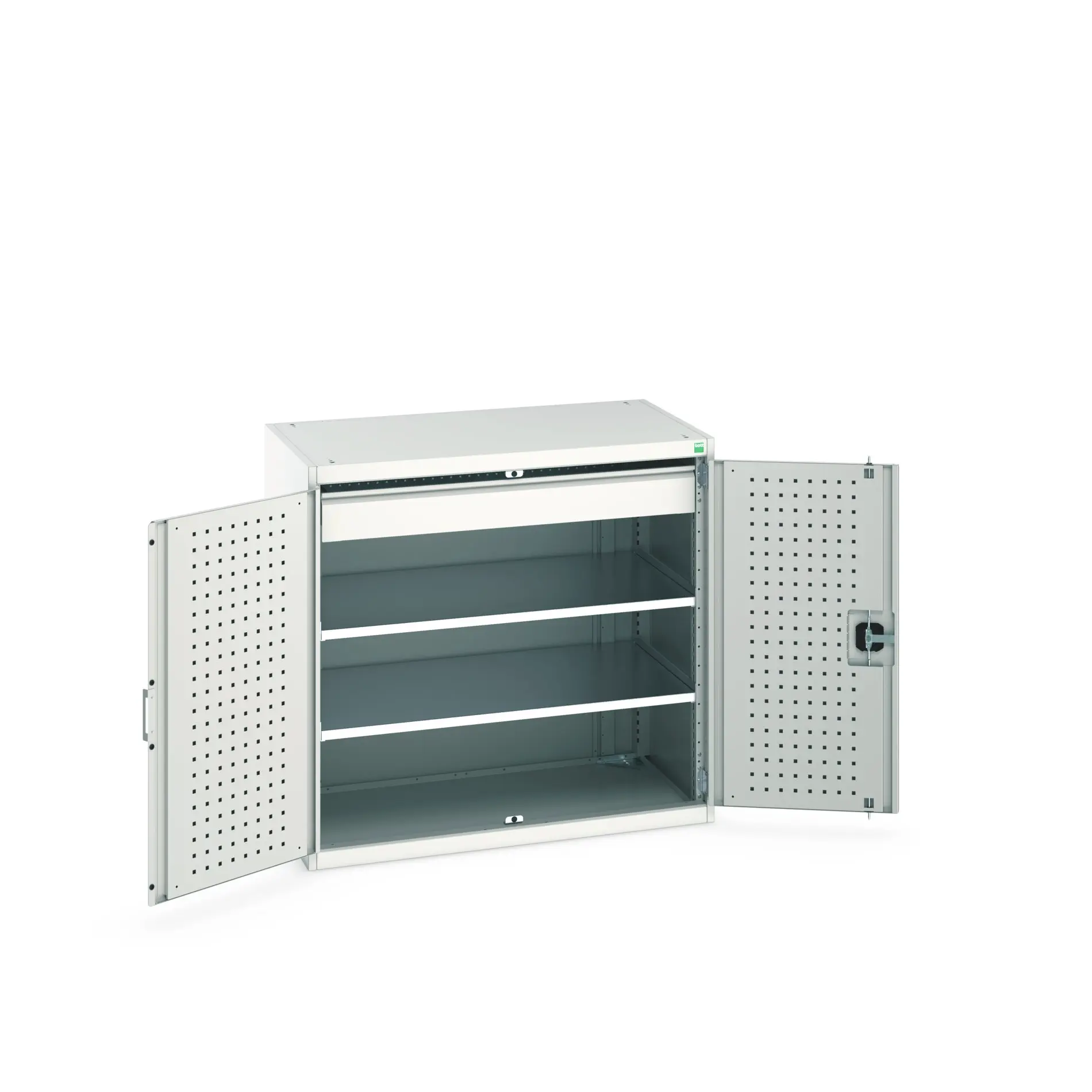 Produktfoto 1 von Bott Schrank Typ Regalschrank Bodenmontage 2 Tür/en 2 Regal/e Stahlblech