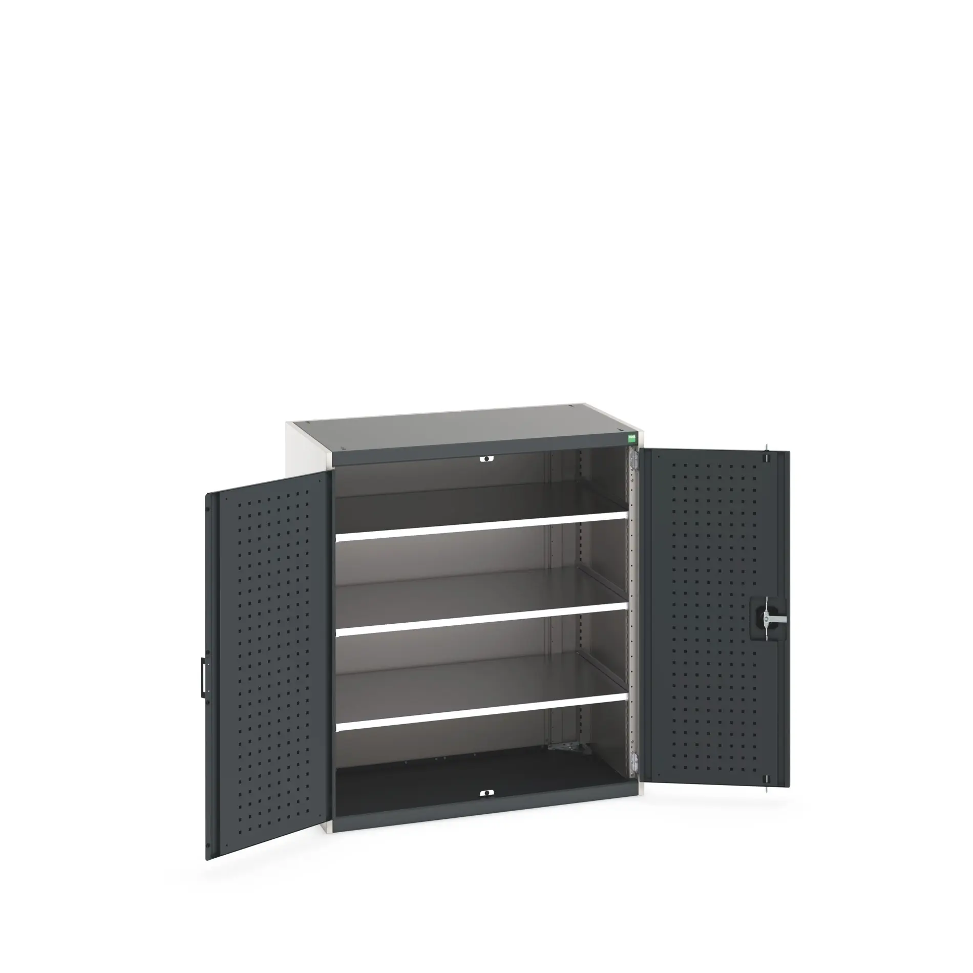 Produktfoto 1 von Bott Schrank Typ Regalschrank Bodenmontage 2 Tür/en 3 Regal/e Stahlblech
