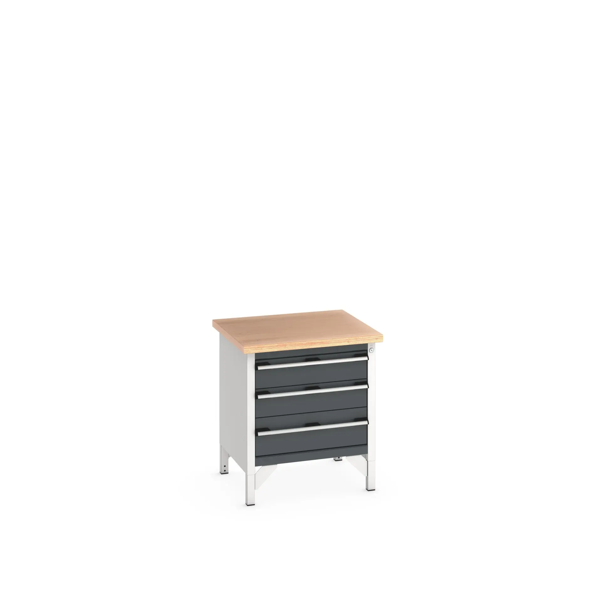 Produktfoto 1 von Bott 41002010.19V Aufbewahrungstisch Stahlblech Werkbank L. 750 mm B. 750 mm H. 840 mm, Traglast 225kg