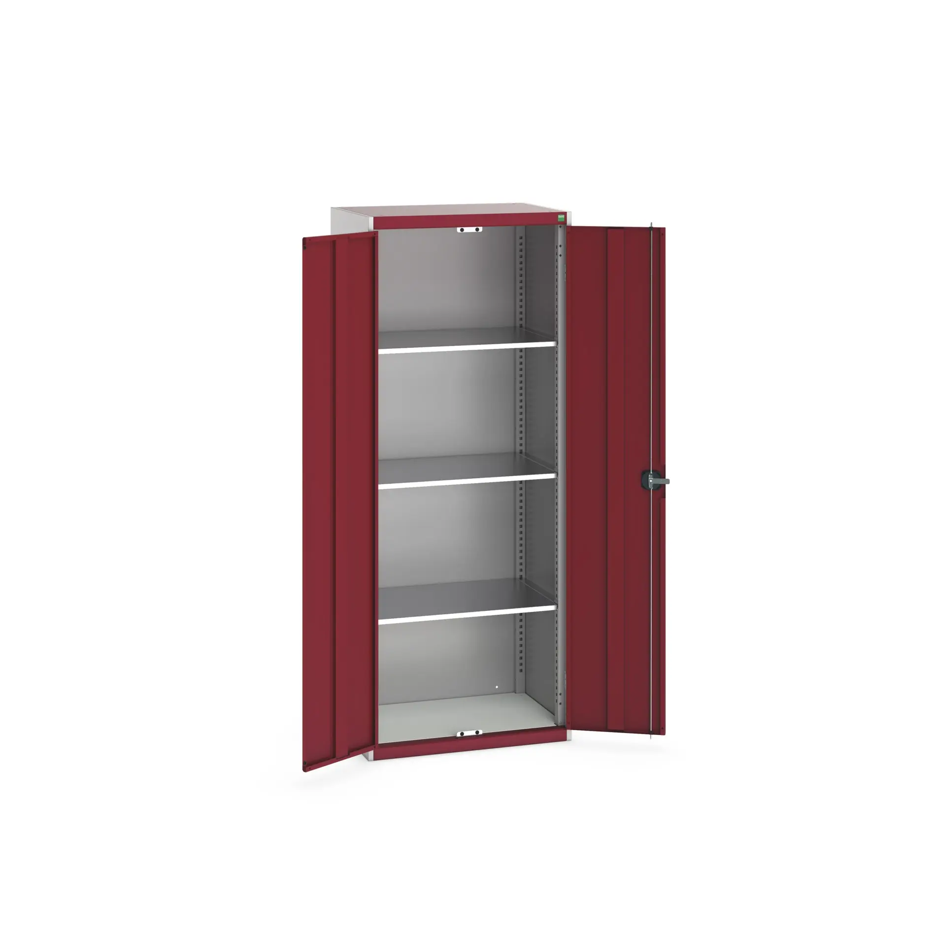 Produktfoto 1 von Bott Aufbewahrungsschrank Typ Schrank Freistehend 2 Tür/en 3 Regal/e 2000 mm 80 mm 525 mm Stahlblech