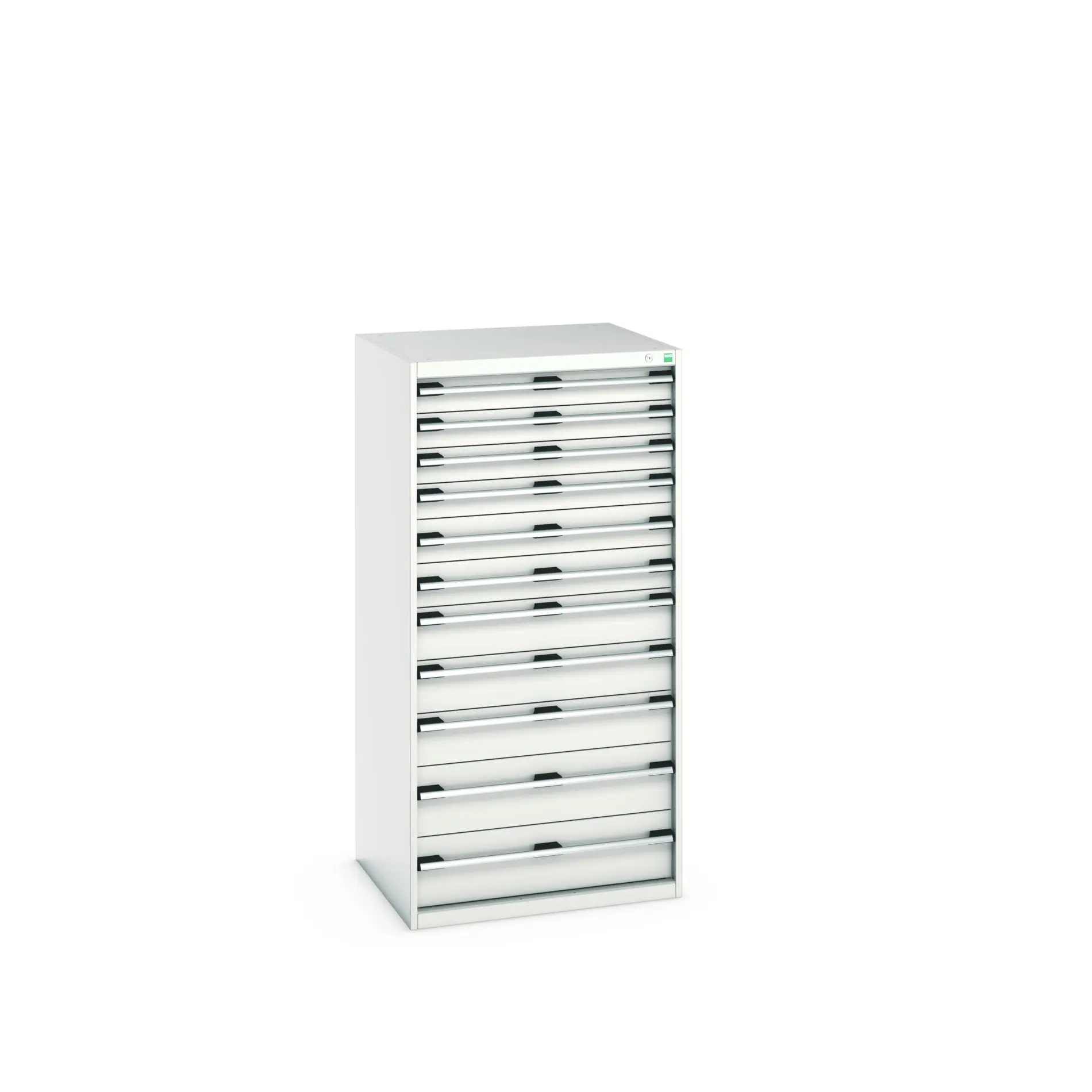 Produktfoto 1 von Bott 11 Stahl Schubladenbehälter Schrank Hellgrau, 1600 mm x 750 mm x 800 mm