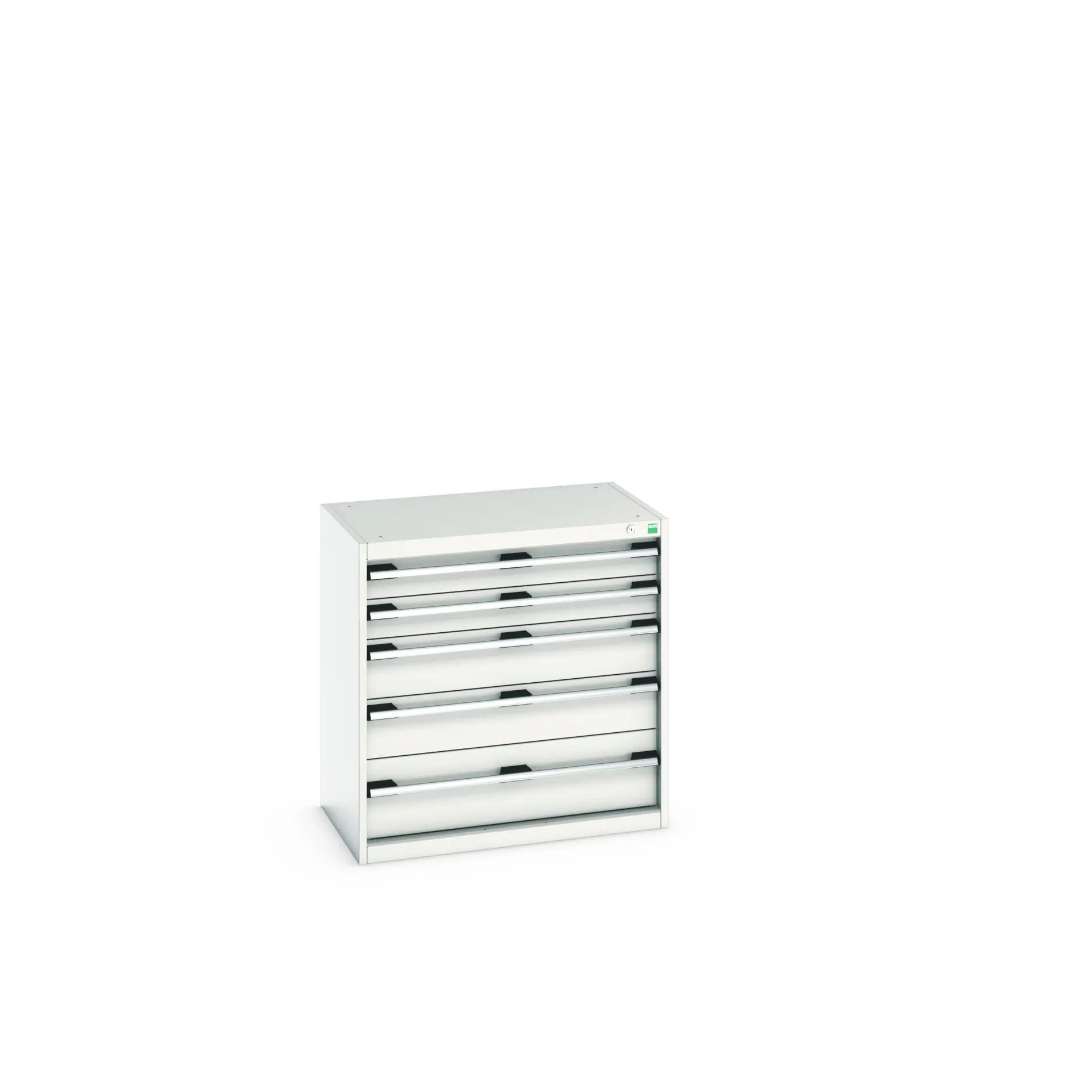 Produktfoto 1 von Bott 5 Stahl Schubladenbehälter Schrank Hellgrau, 800 mm x 525 mm x 800 mm