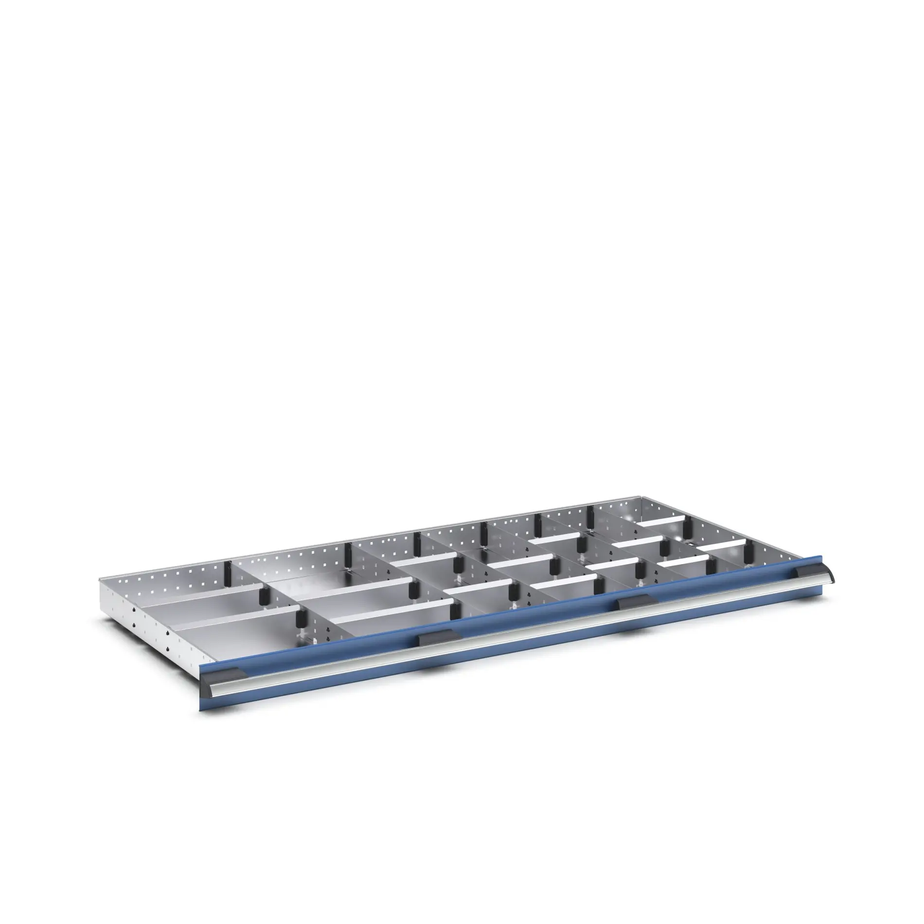 Produktfoto 1 von Bott Teiler Sortiment, Typ Trennwand für Schubladen, Stahlblech, Silber 1300 X 650 X 75mm