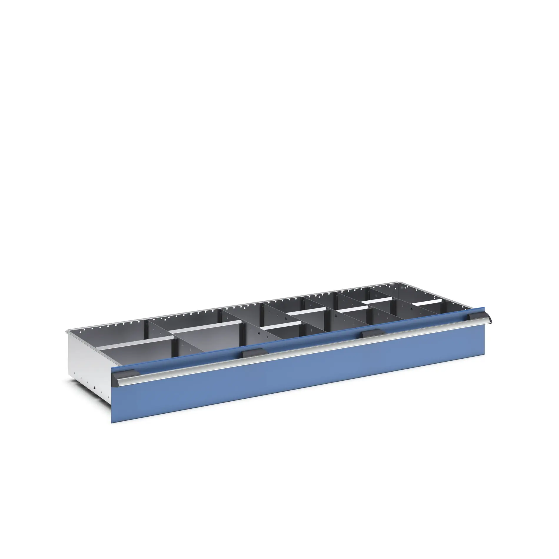 Produktfoto 1 von Bott Deckel und Trennstege für Behälter, Typ Trennwand für Schubladen, Stahlblech, Silber
