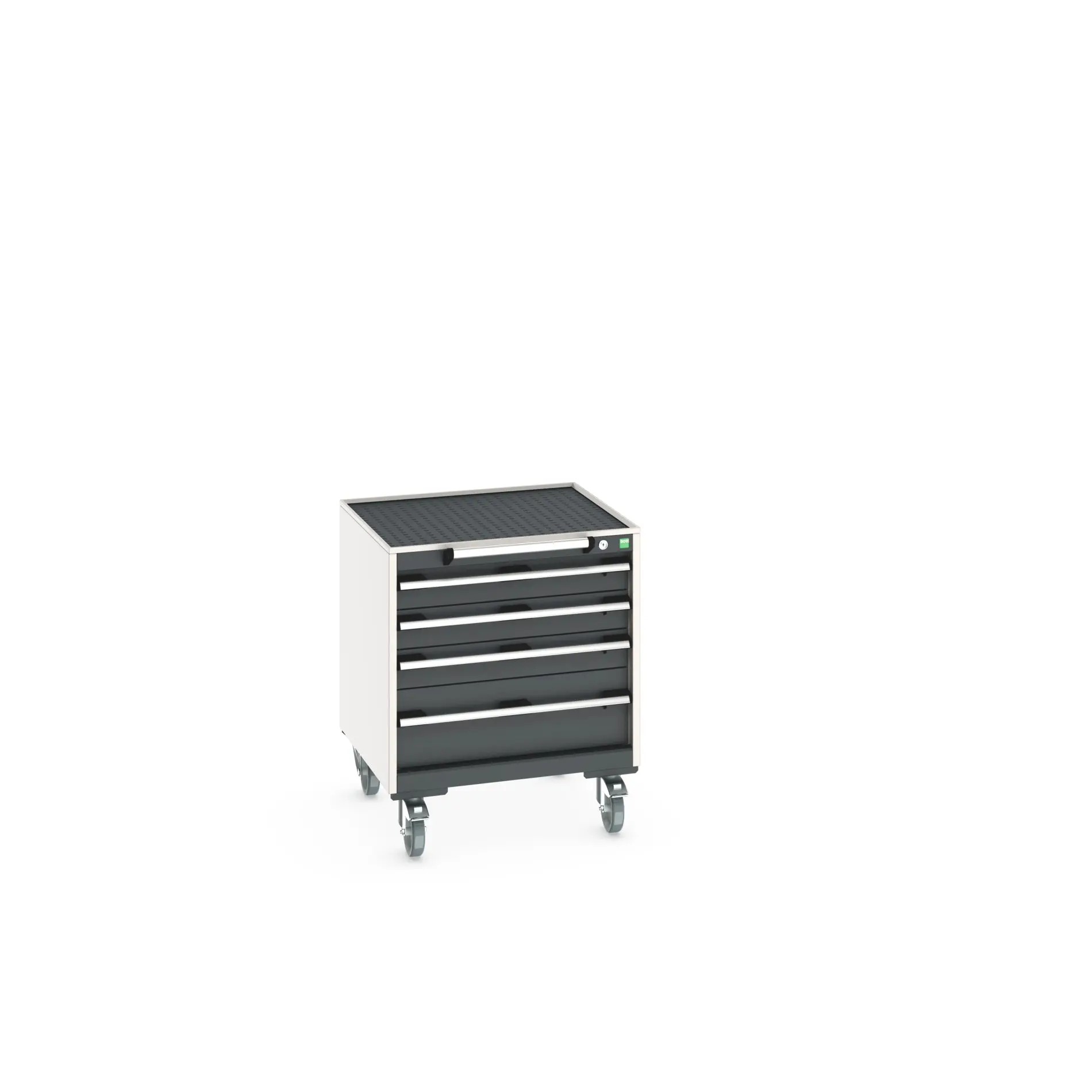 Produktfoto 1 von Bott Aufbewahrungsschrank Typ Beweglicher Schrank Freistehend 4 Schublade/n 785 mm 650 mm 650 mm mit Rädern Stahlblech