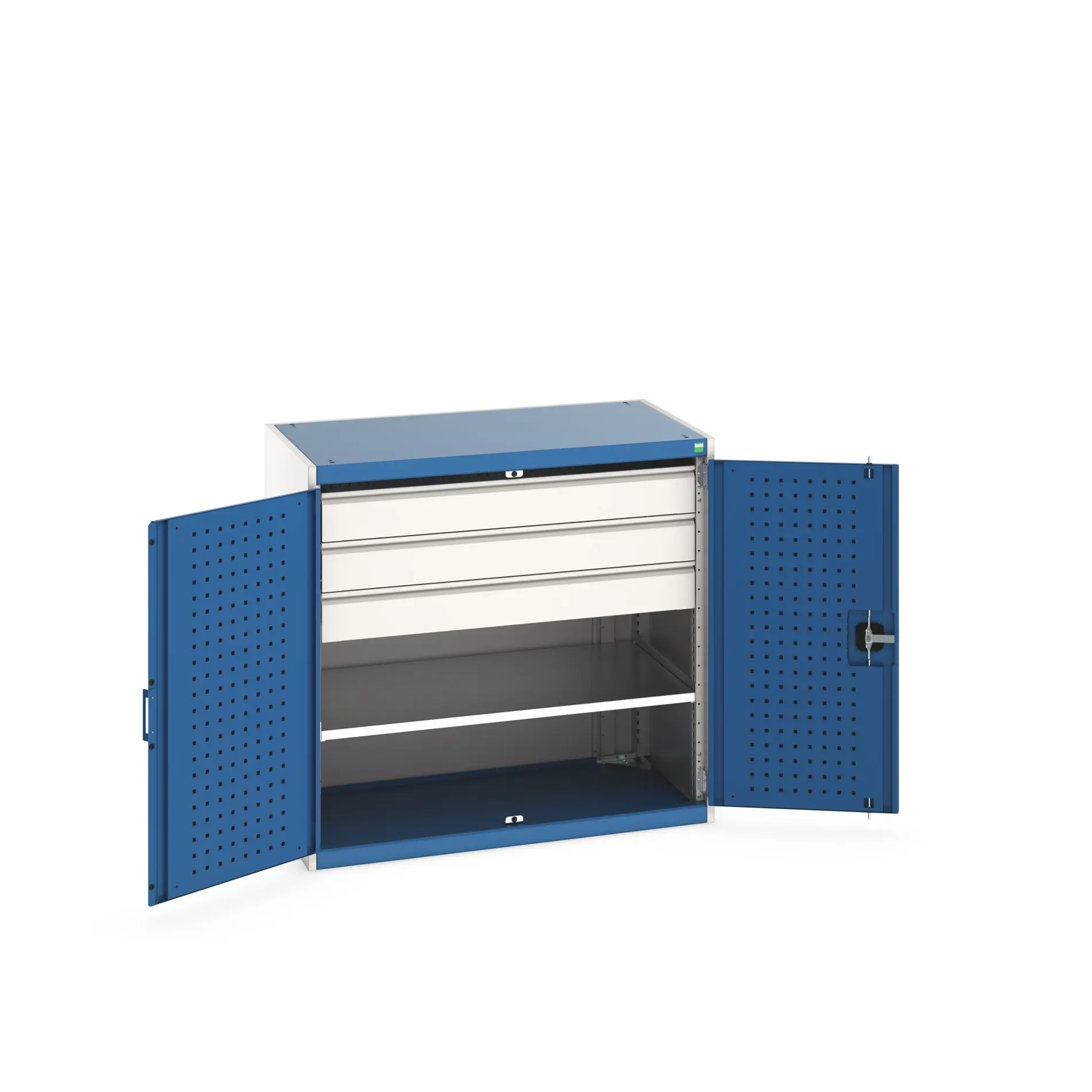 Produktfoto 1 von Bott Aufbewahrungsschrank Typ Bestückter Schrank Freistehend 2 Tür/en 1 Regal/e 3 Schublade/n 1000 mm 1050 mm Ja 650 mm