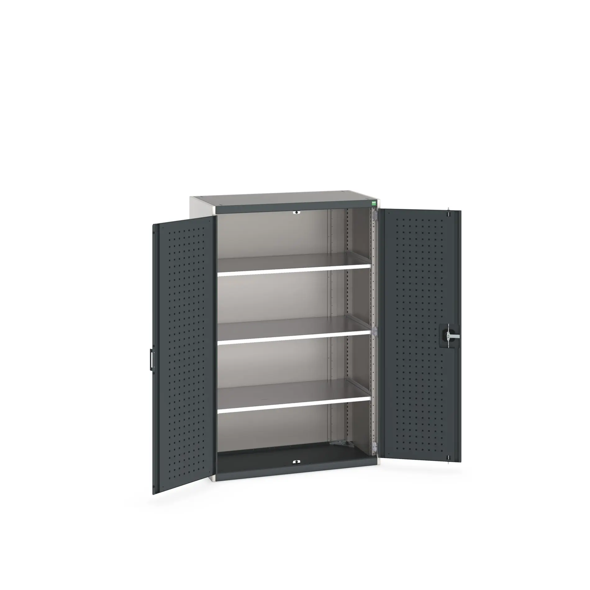 Produktfoto 1 von Bott Aufbewahrungsschrank Typ Regalschrank Freistehend 2 Tür/en 3 Regal/e 1600 mm 1050 mm Ja 525 mm Stahlblech