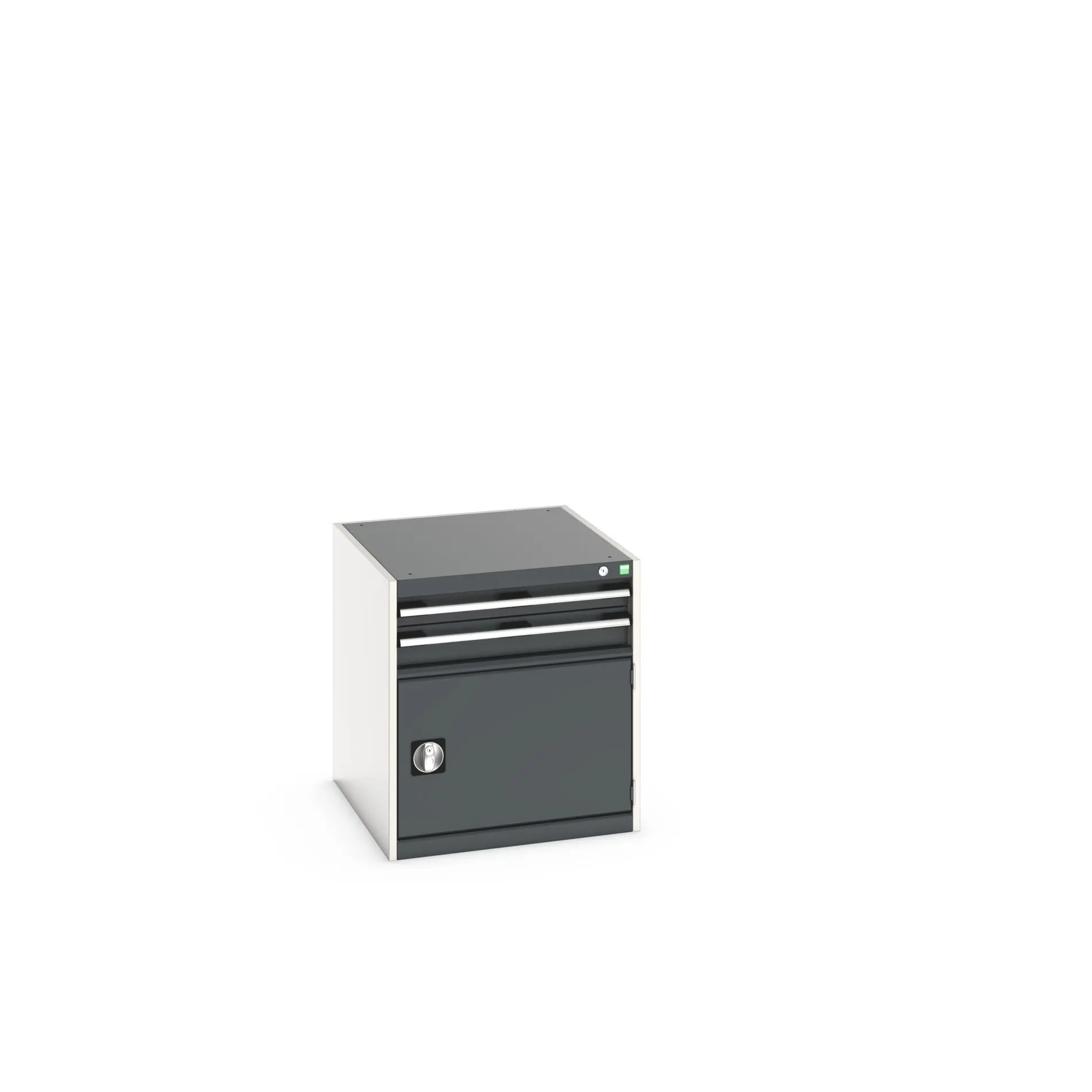 Produktfoto 1 von Bott Aufbewahrungsschrank Typ Schrank Freistehend 1 Tür/en 2 Schublade/n 700 mm 650 mm Ja 750 mm Stahlblech