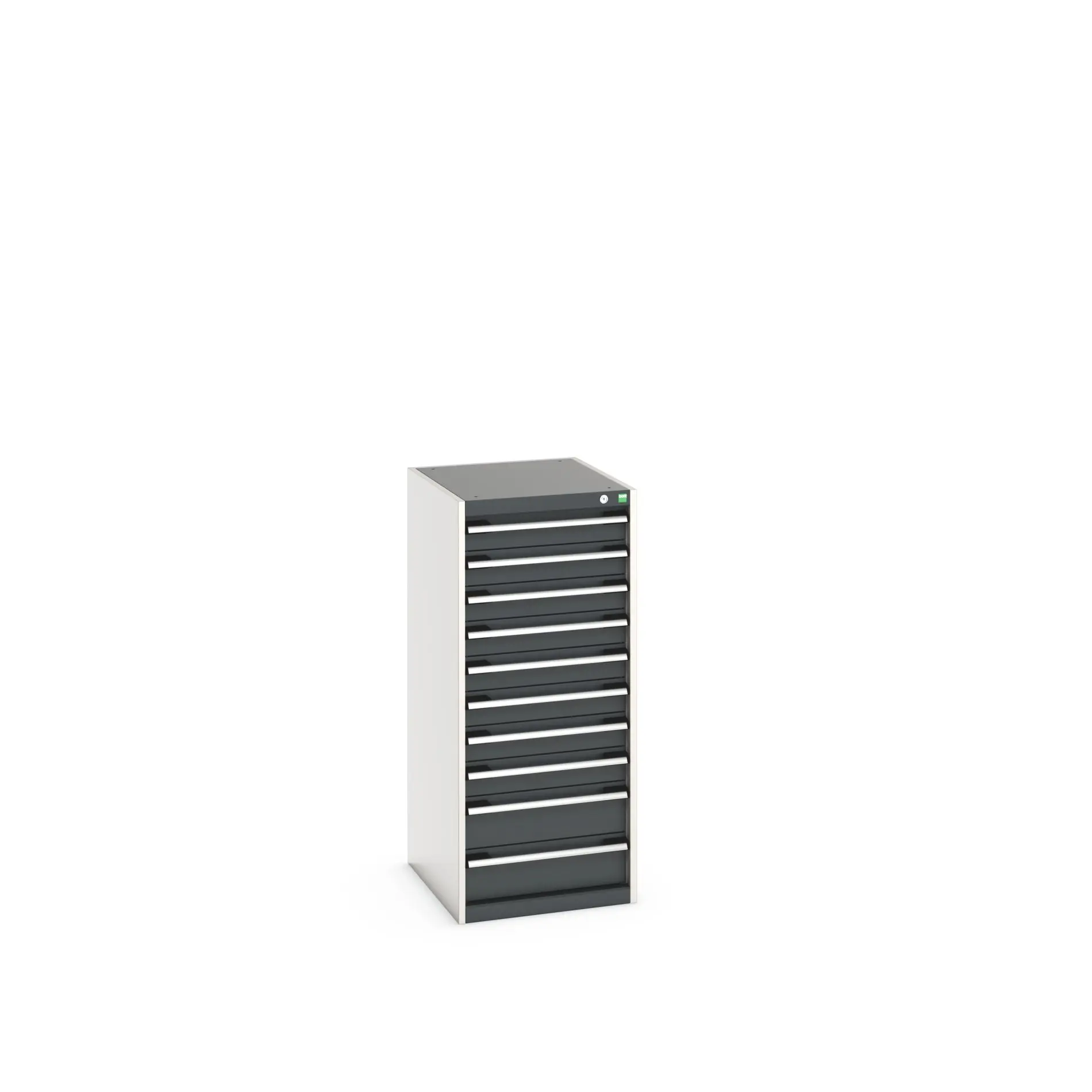 Produktfoto 1 von Bott 10 Stahl Schubladenbehälter Schrank Grau, 1200 mm x 650 mm x 525 mm