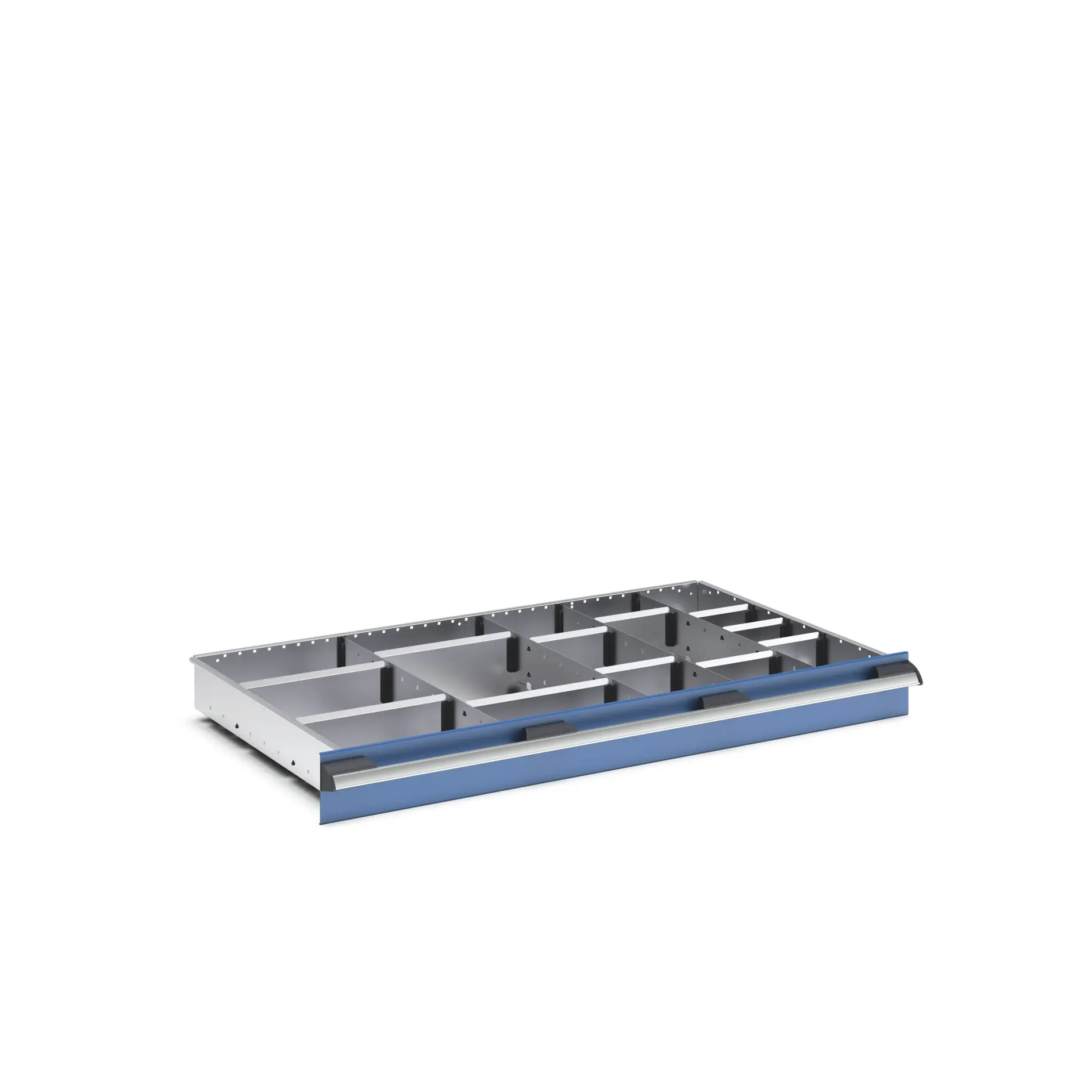 Produktfoto 1 von Bott Teiler Sortiment, Typ Trennwand für Schubladen, Stahlblech, Silber 1050 X 650 X 100mm